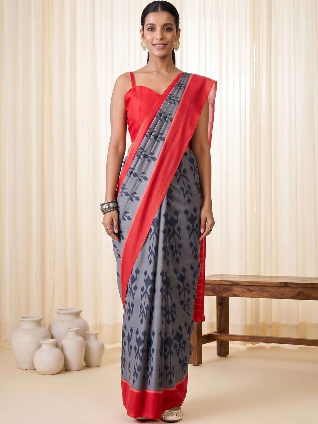Saree mall Woven Design Designer Bagru Sarees - view 1