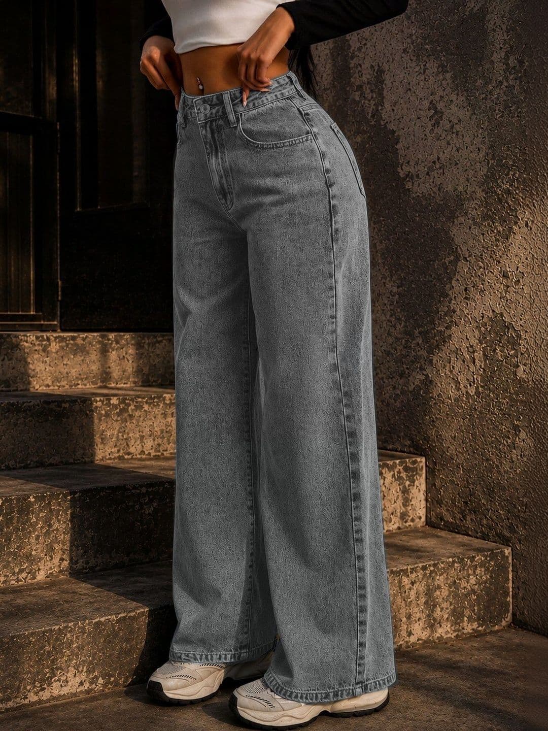 Flying Girls Women Comfort Boyfriend Fit High-Rise Light Fade Stretchable Jeans thumbnail 5