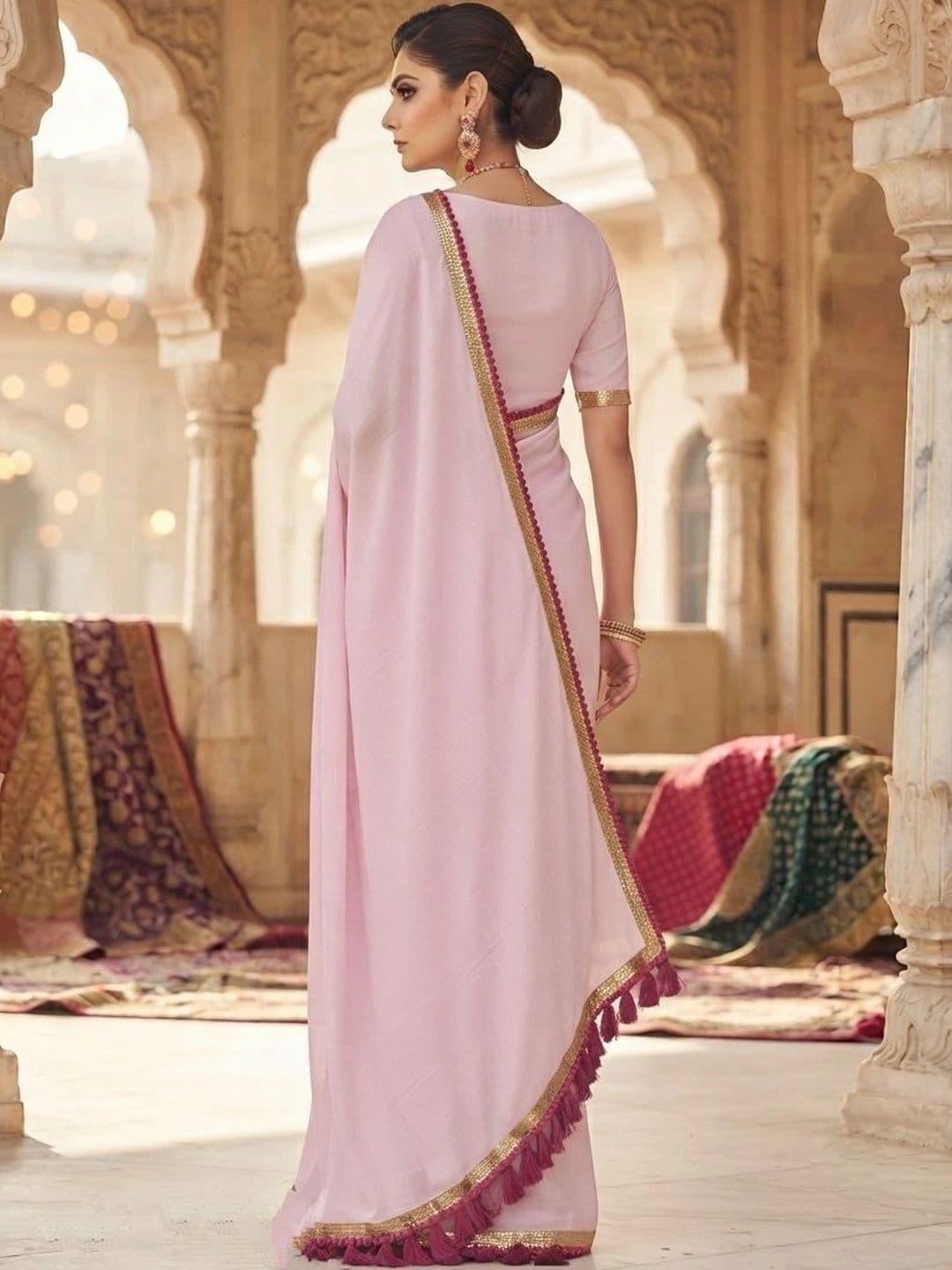 VILLE FASHION Woven Design Zari Pure Cotton Saree thumbnail 3