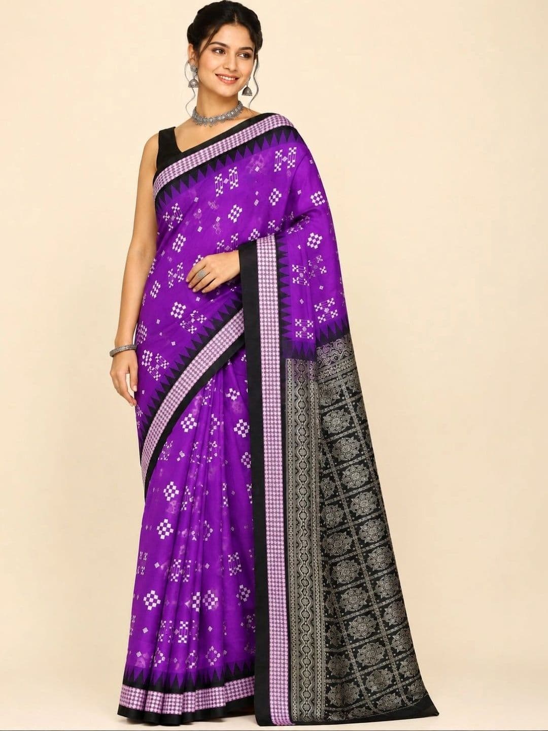 SHOPSILK Women Woven Design Art Silk Sambalpuri Saree - view 1