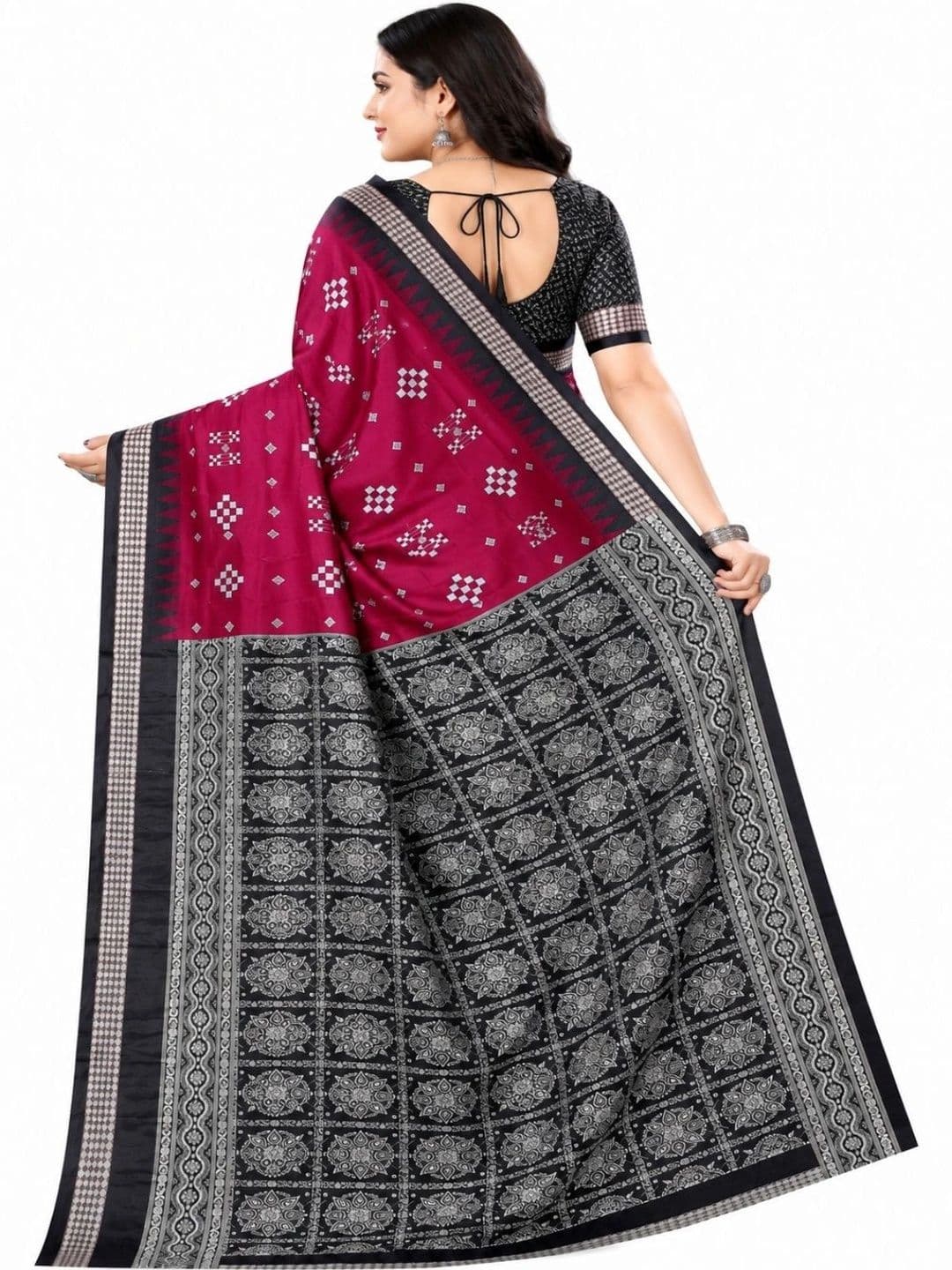 SHOPSILK Art Silk Sambalpuri Saree thumbnail 3
