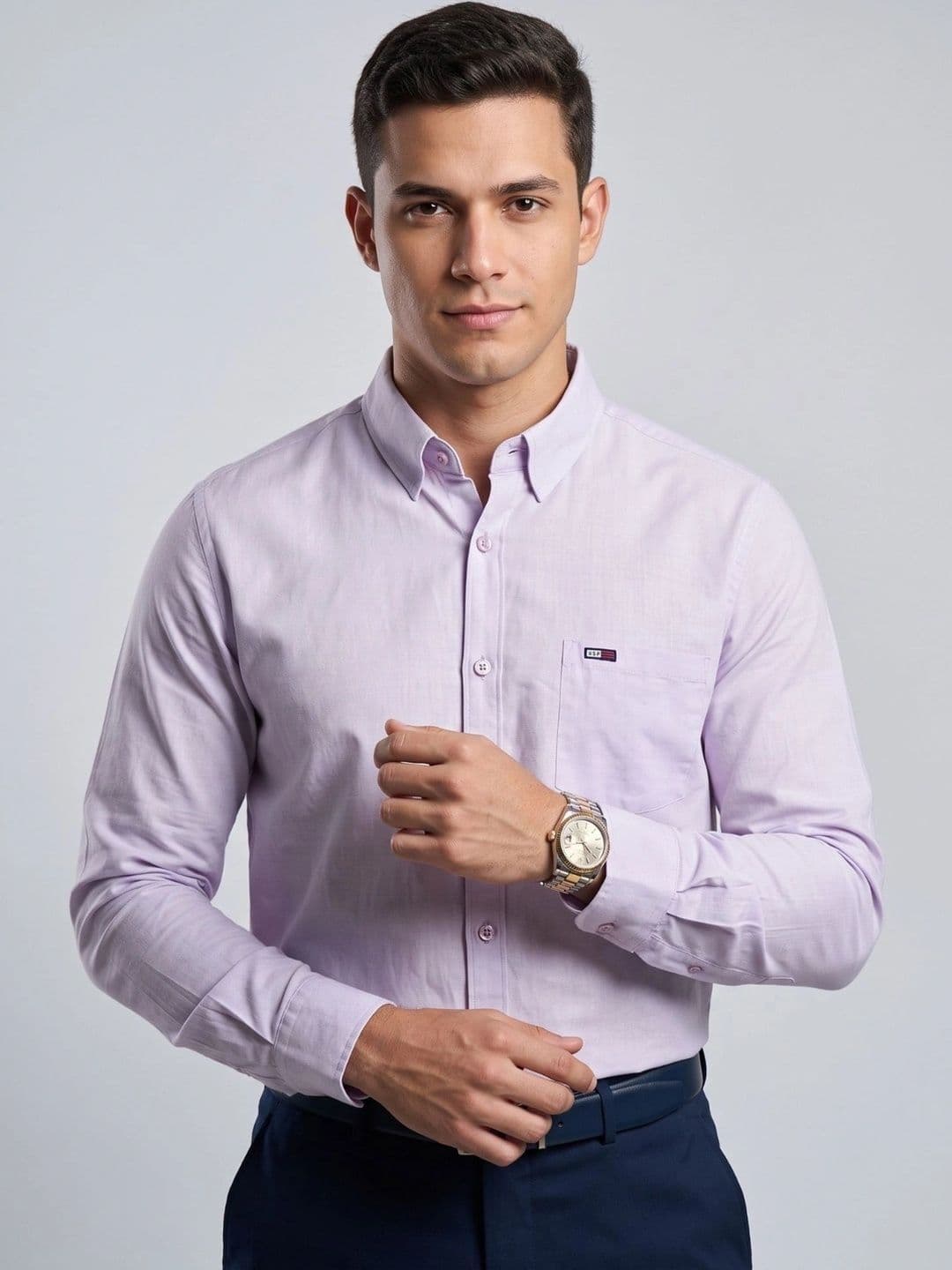 U.S. PITCHERS Men Modern Slim Fit Casual Shirt thumbnail 5