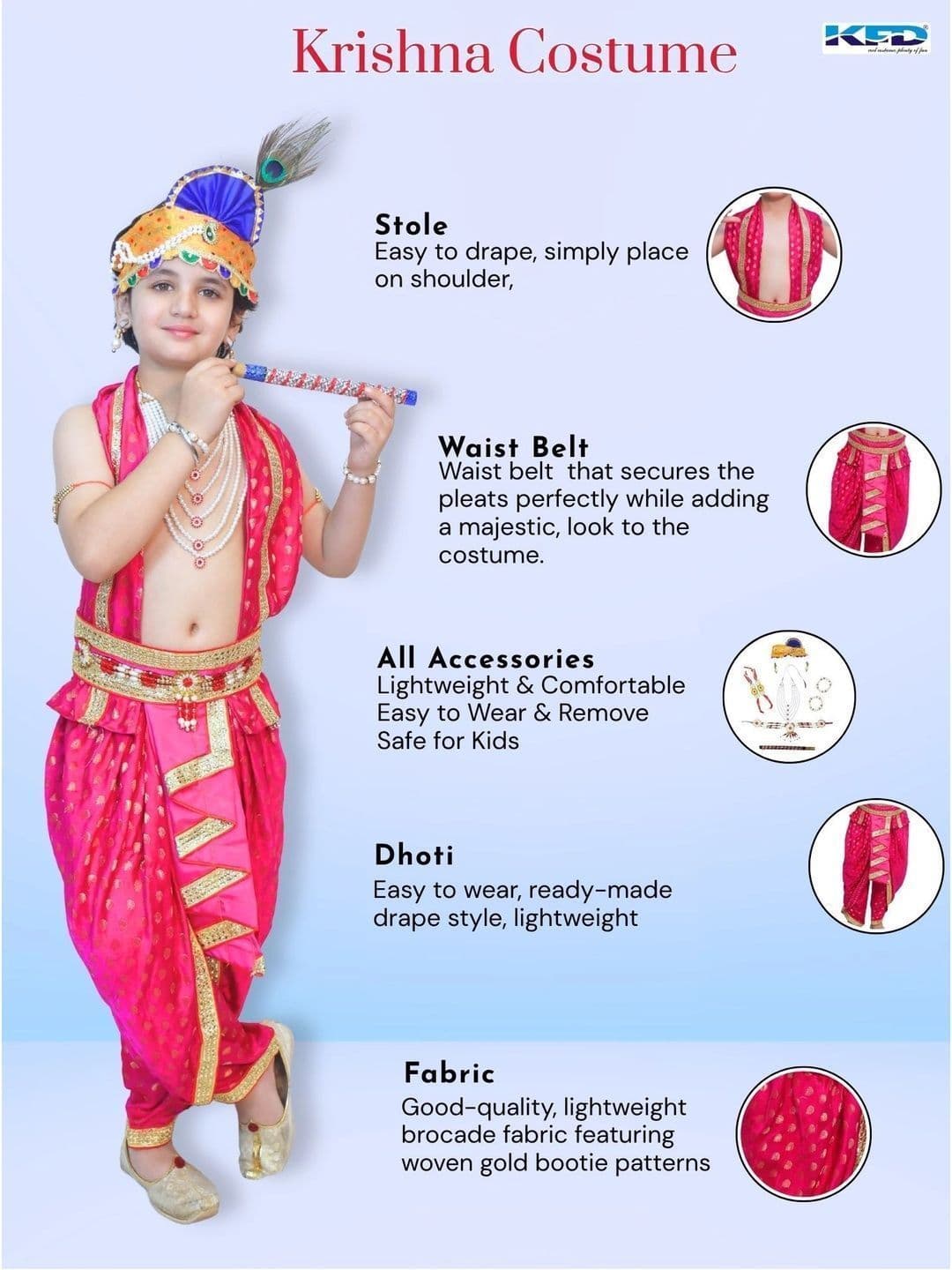 Kaku Fancy dresses Unisex Kids Printed Dhoti Pants thumbnail 7