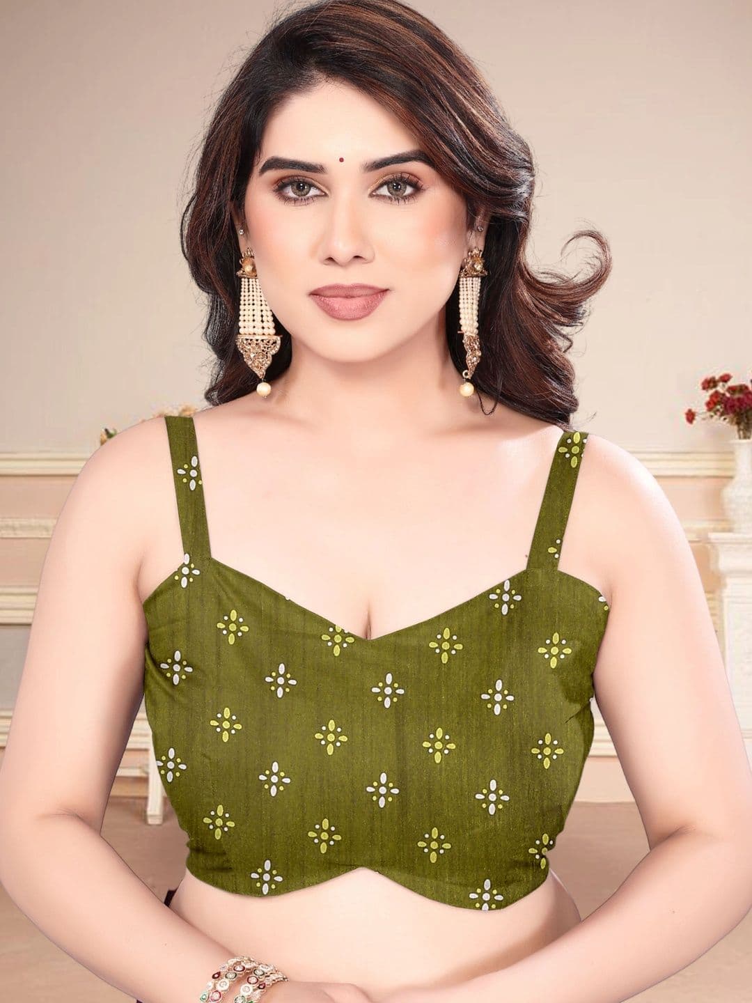 Owee Bandhani Zari Silk Blend Designer Saree thumbnail 5