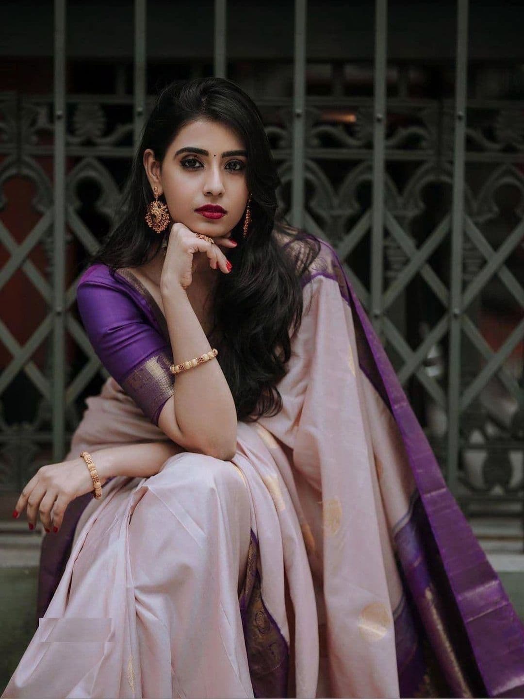 revika Woven Design Zari Art Silk Designer Kanjeevaram Saree thumbnail 5