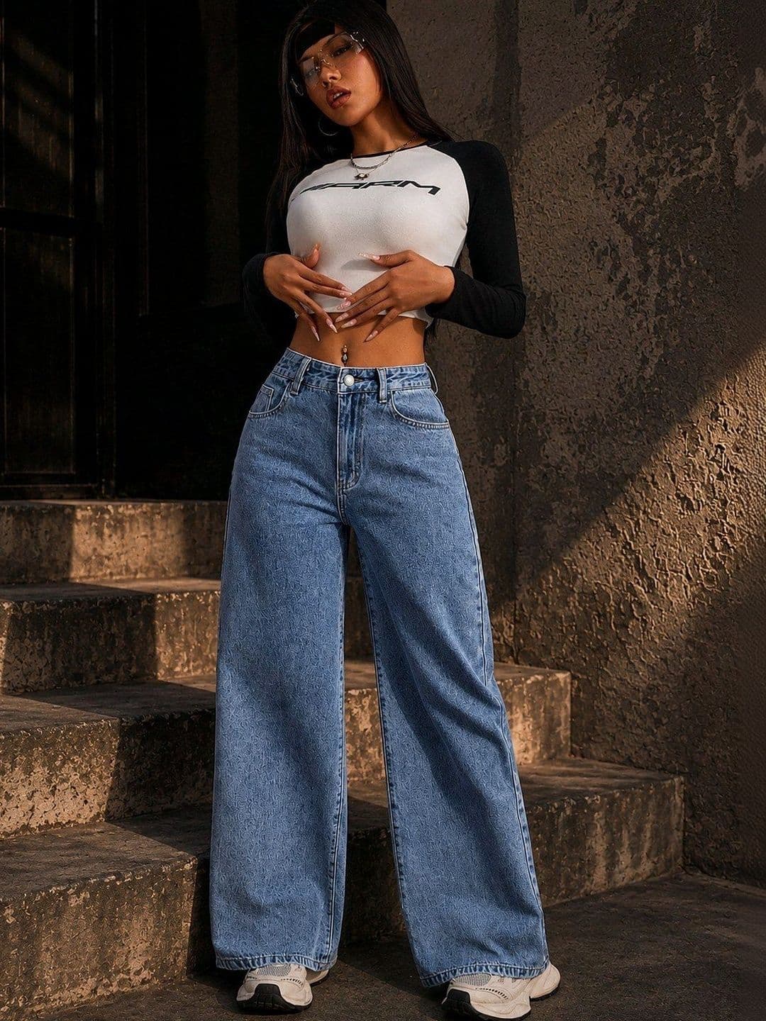 Flying Girls Women Comfort Boyfriend Fit High-Rise Light Fade Stretchable Jeans thumbnail 3