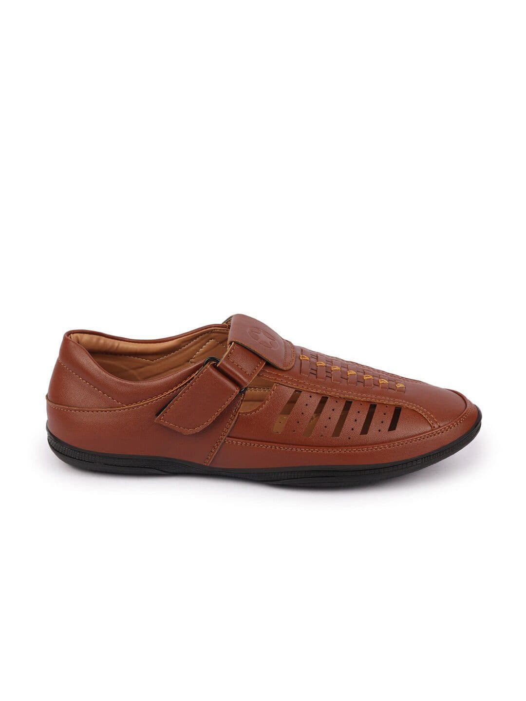 FAUSTO Men Tan Fisherman Sandals thumbnail 5