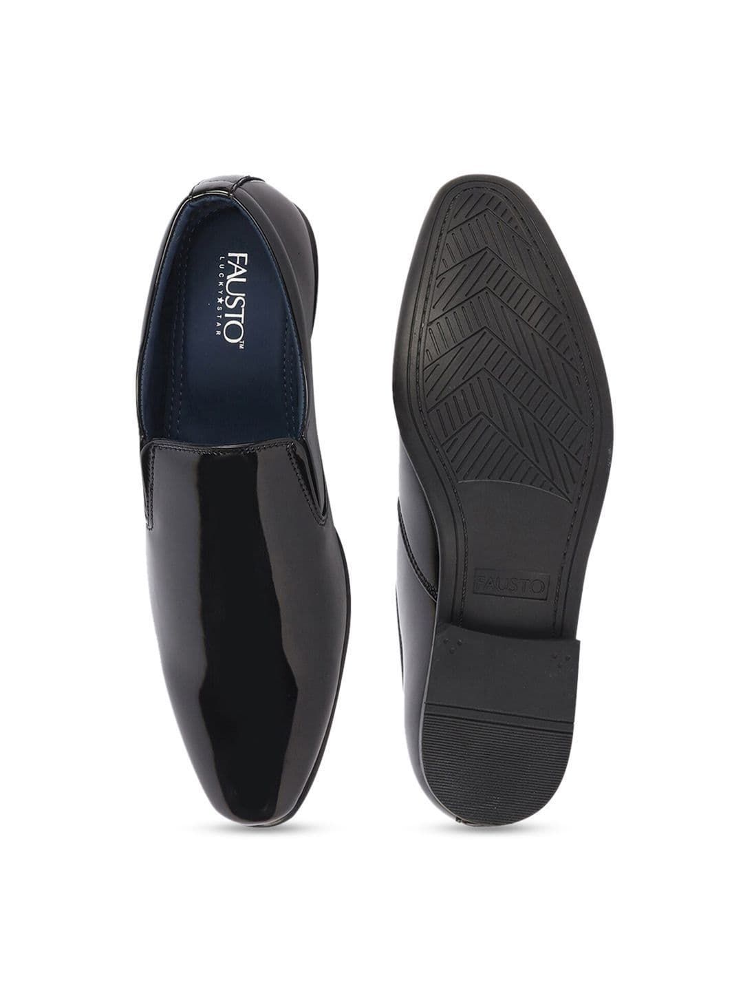 FAUSTO Men Round Toe Formal Slip-On Shoes thumbnail 5