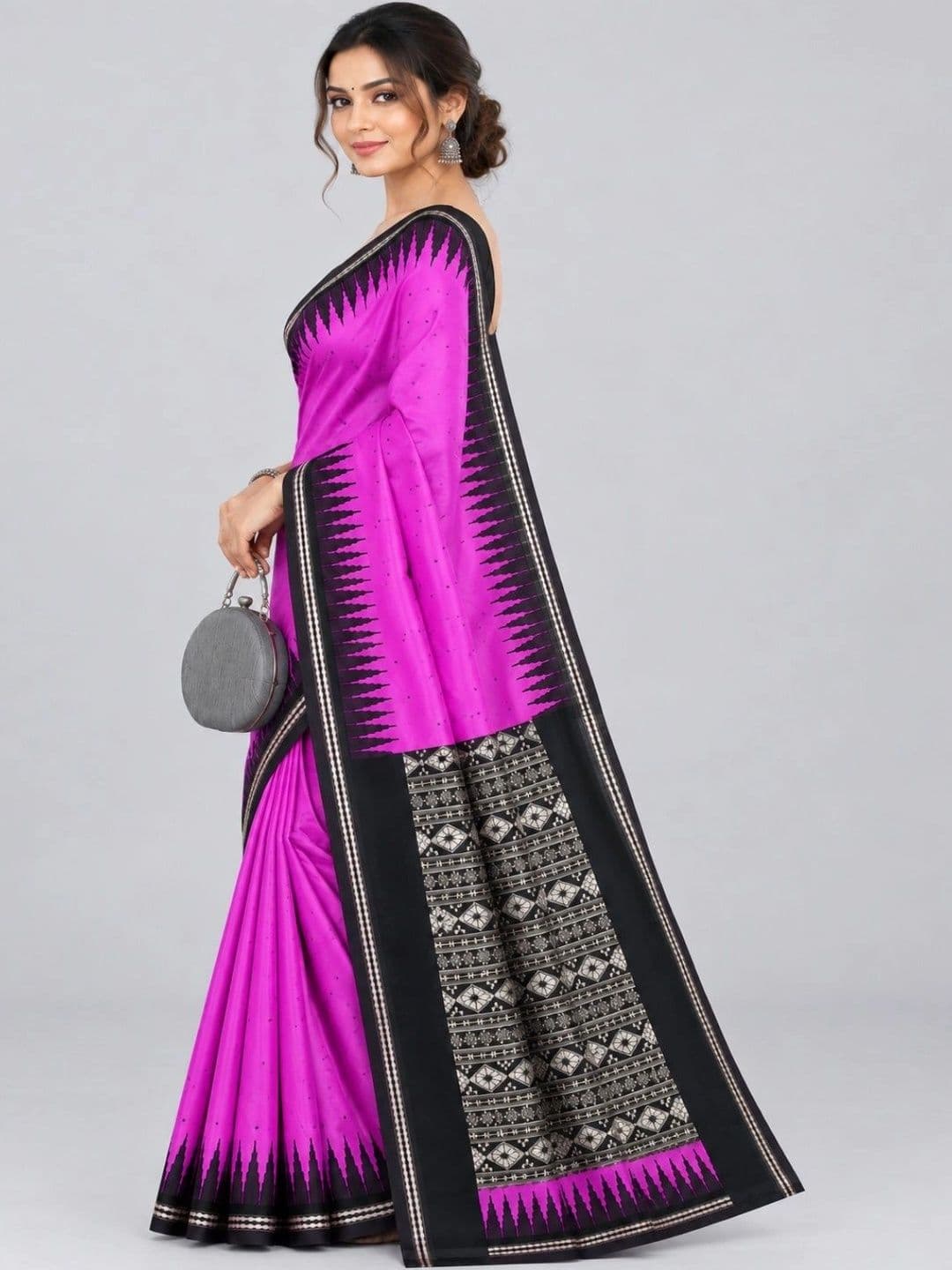 SHOPSILK Woven Design Zari Art Silk Sambalpuri Saree thumbnail 3