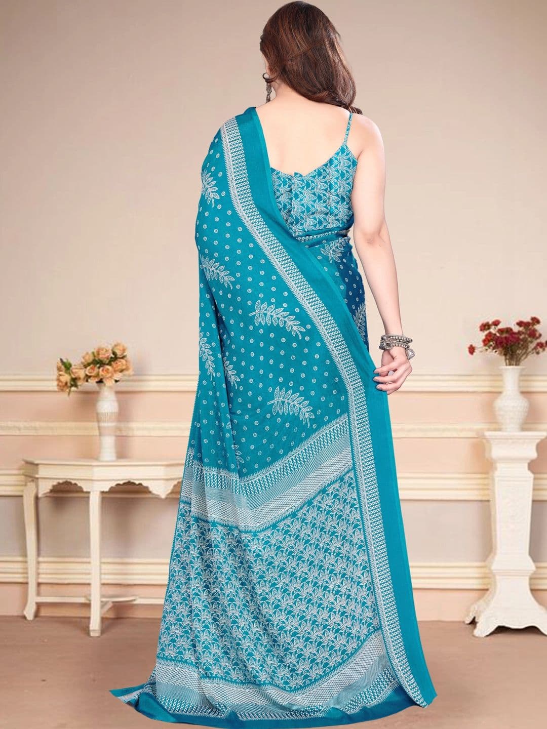 Owee Pure Chiffon Designer Saree thumbnail 3