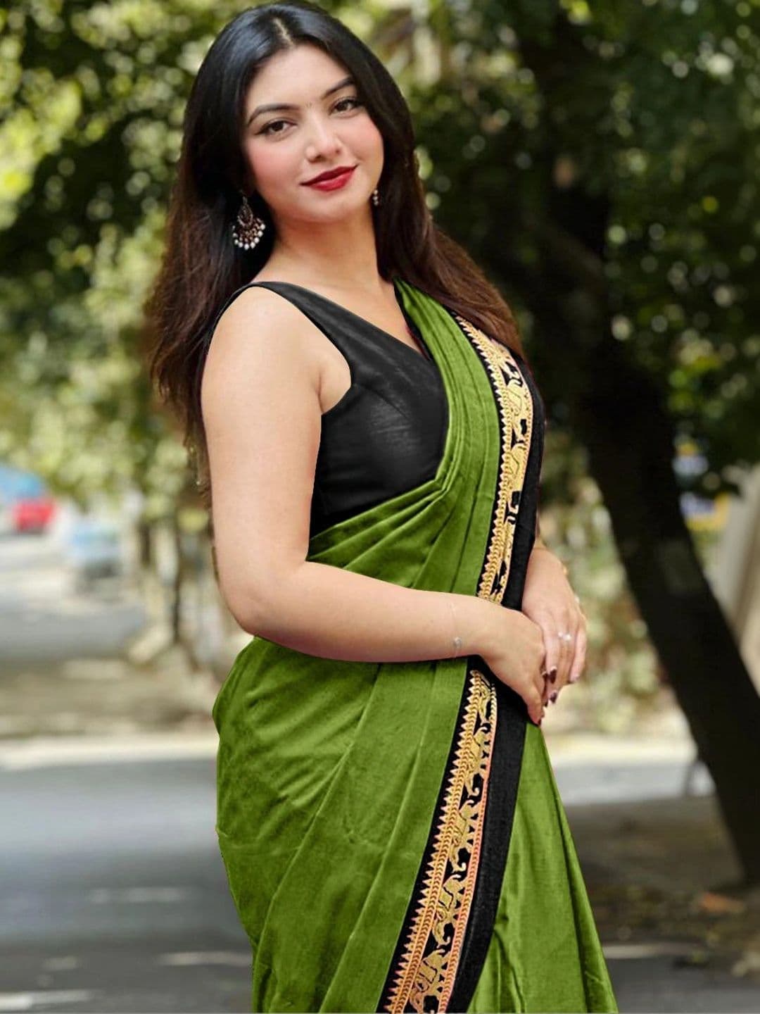 KALINI Woven Design Zari Silk Cotton Designer Gadwal Saree thumbnail 2