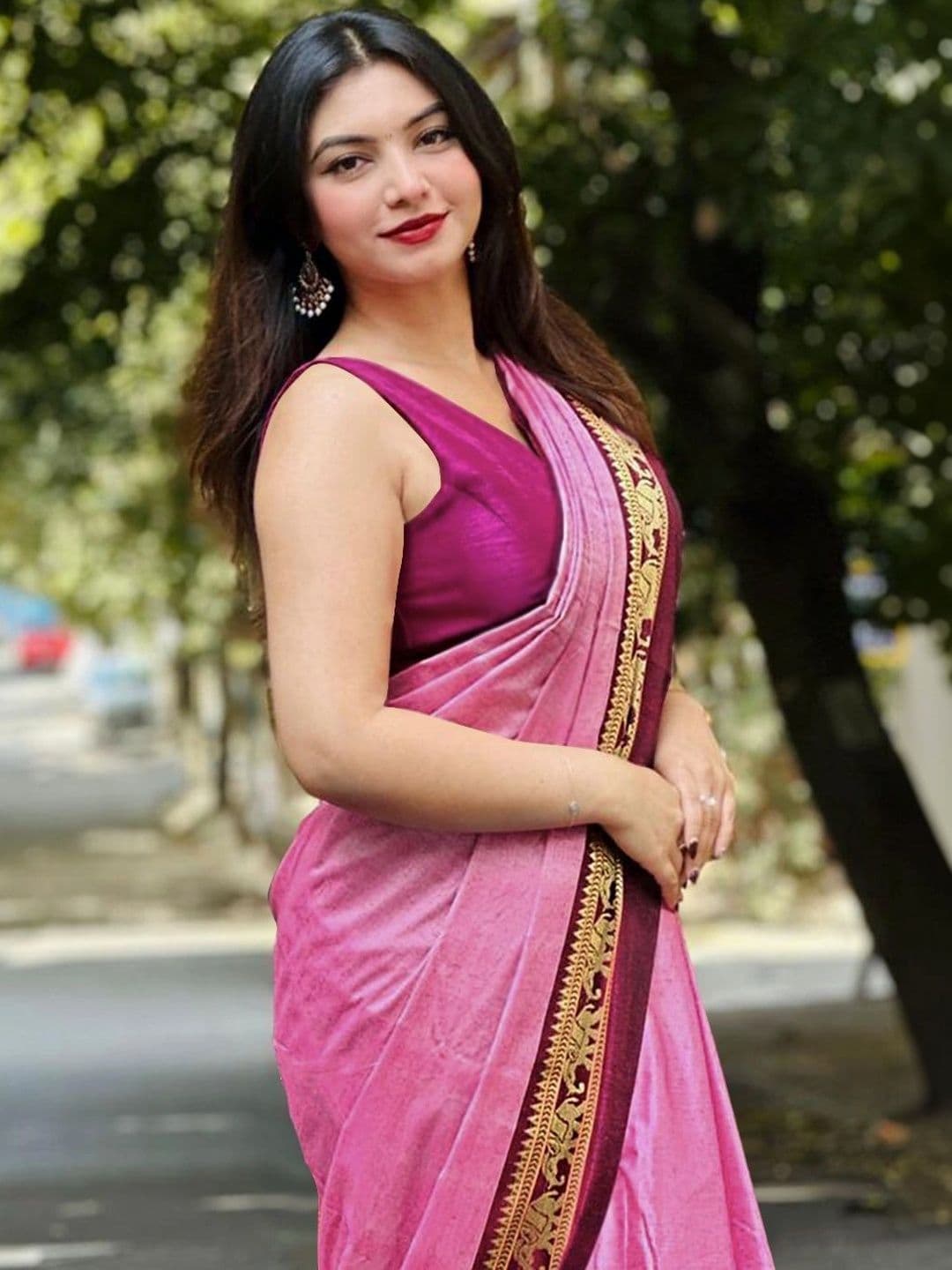 KALINI Zari Silk Cotton Designer Gadwal Saree thumbnail 5
