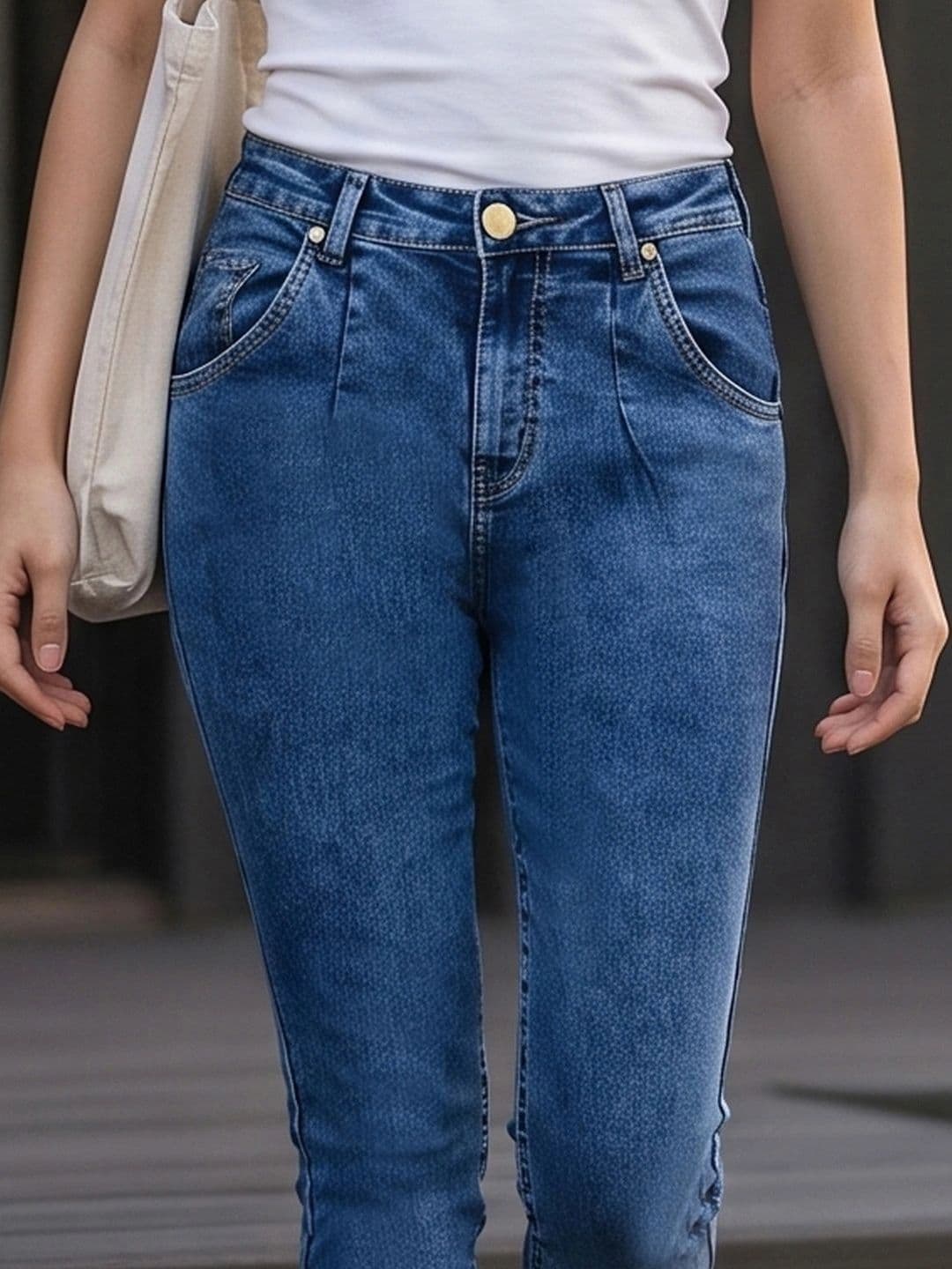 Style Quotient Women Classic High-Rise Light Fade Stretchable Jeans thumbnail 5