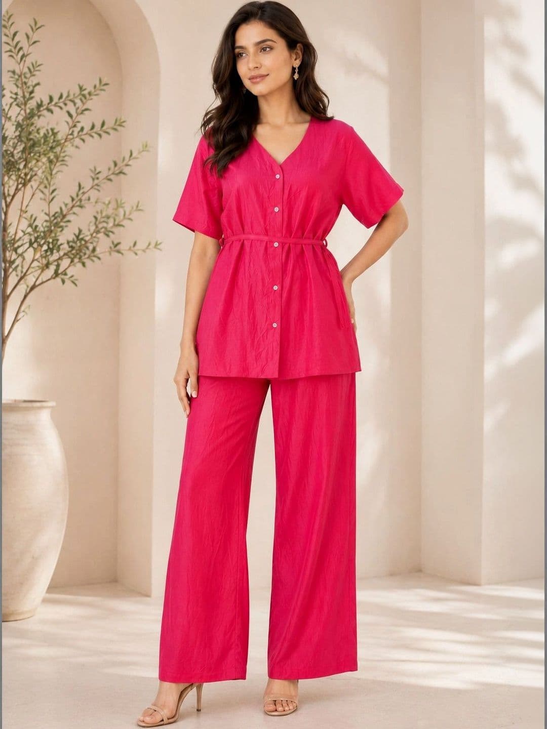 Mitera Women Regular Kurta with Palazzos - view 1