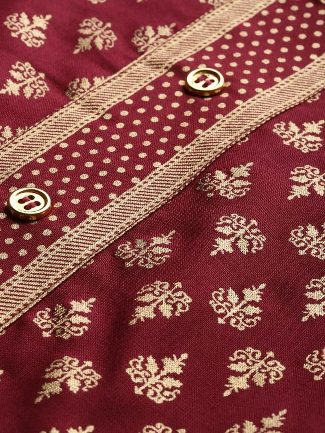 KALINI Ethnic Motifs Printed Anarkali Kurta thumbnail 3