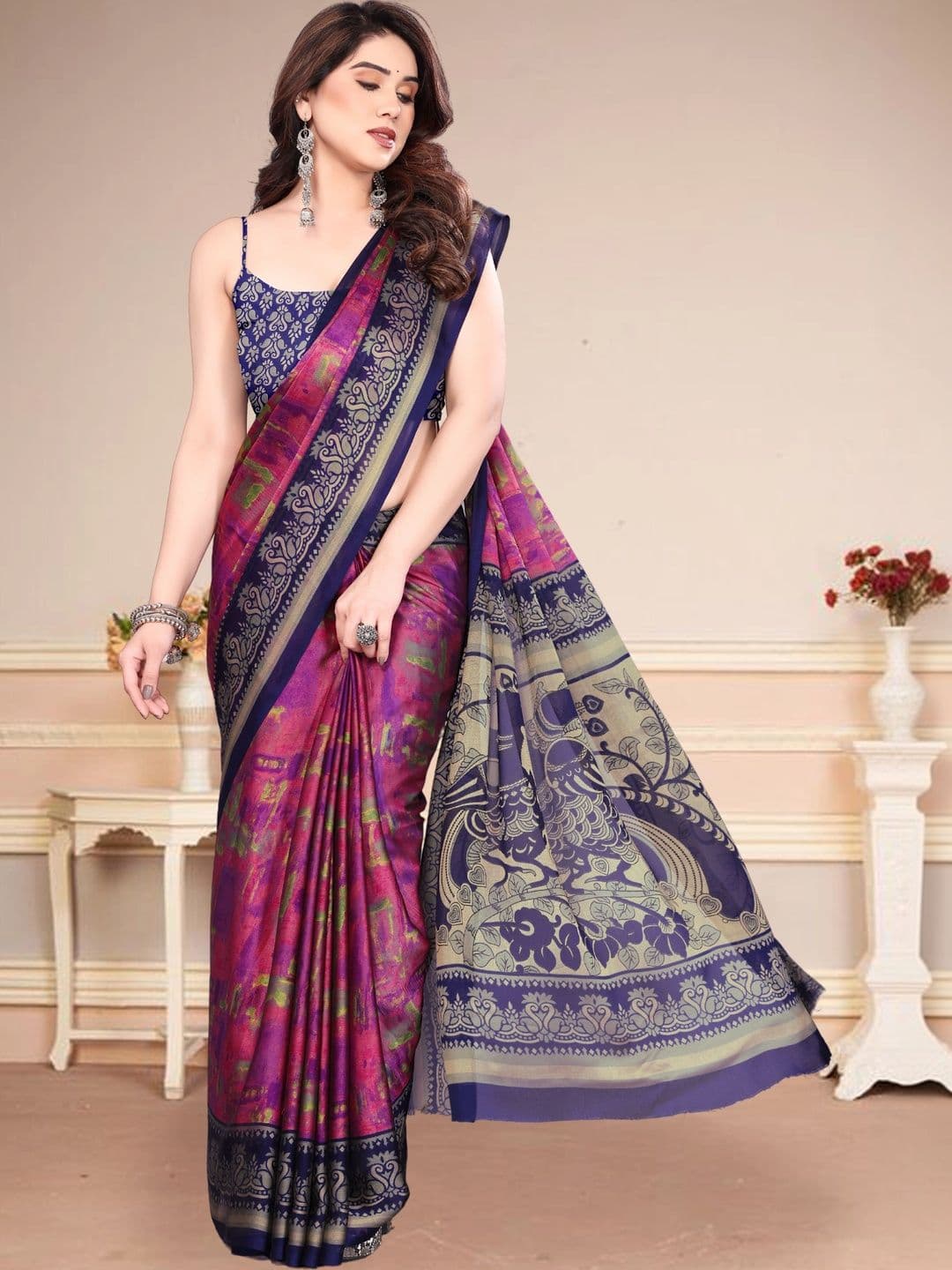 Owee Pure Chiffon Designer Saree - view 1