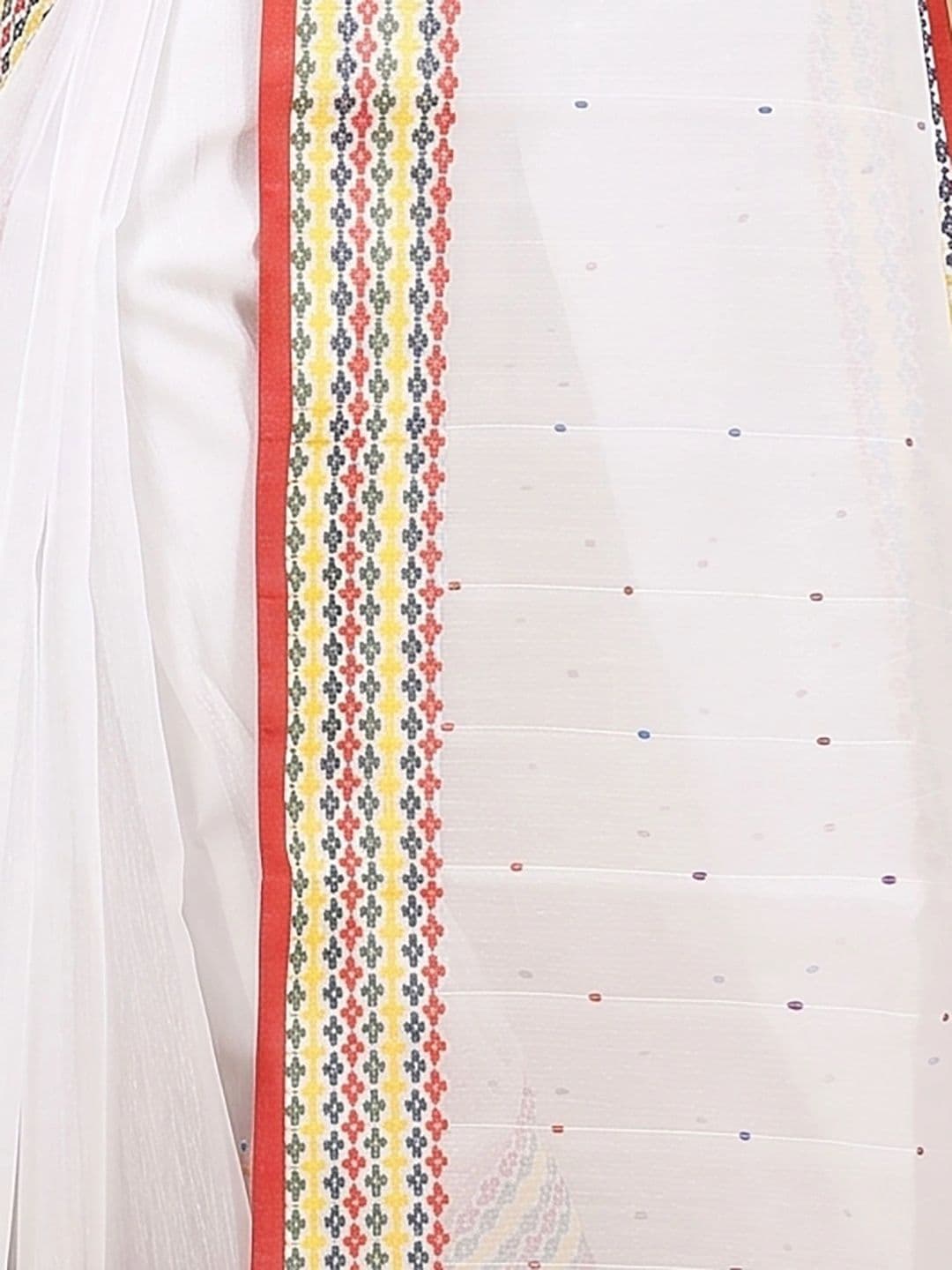 GitAsit Woven Design Embroidered Handloom Taant Saree thumbnail 7