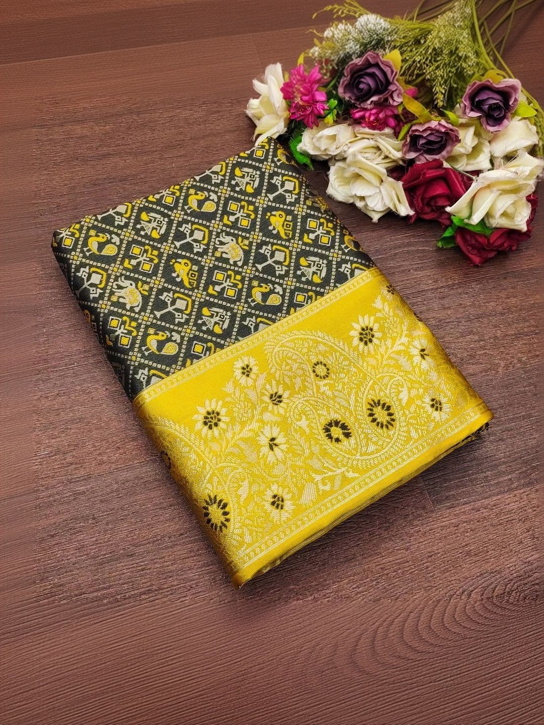 revika Woven Design Zari Art Silk Designer Kanjeevaram Saree - view 1