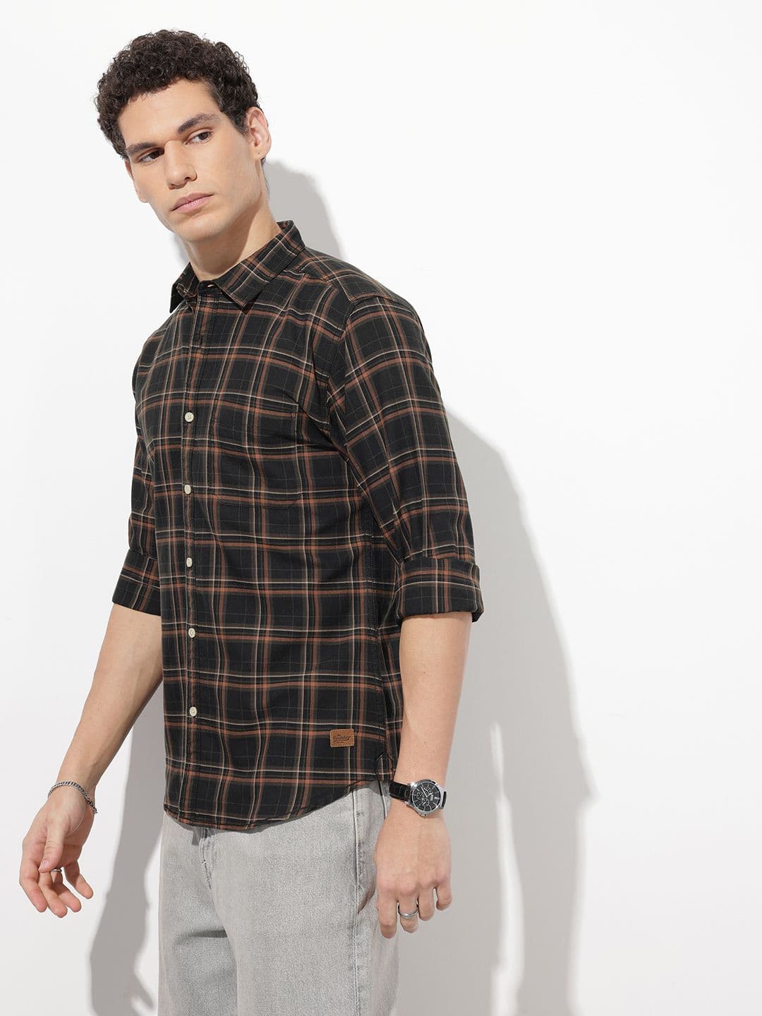 Roadster Life Co. Soft Touch Checked Casual Shirt thumbnail 6