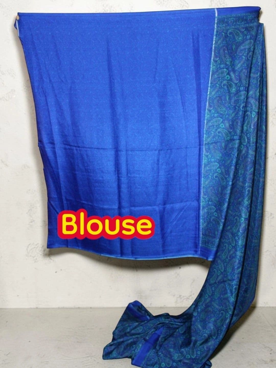 HAEMBY Paisley Art Silk Saree thumbnail 3