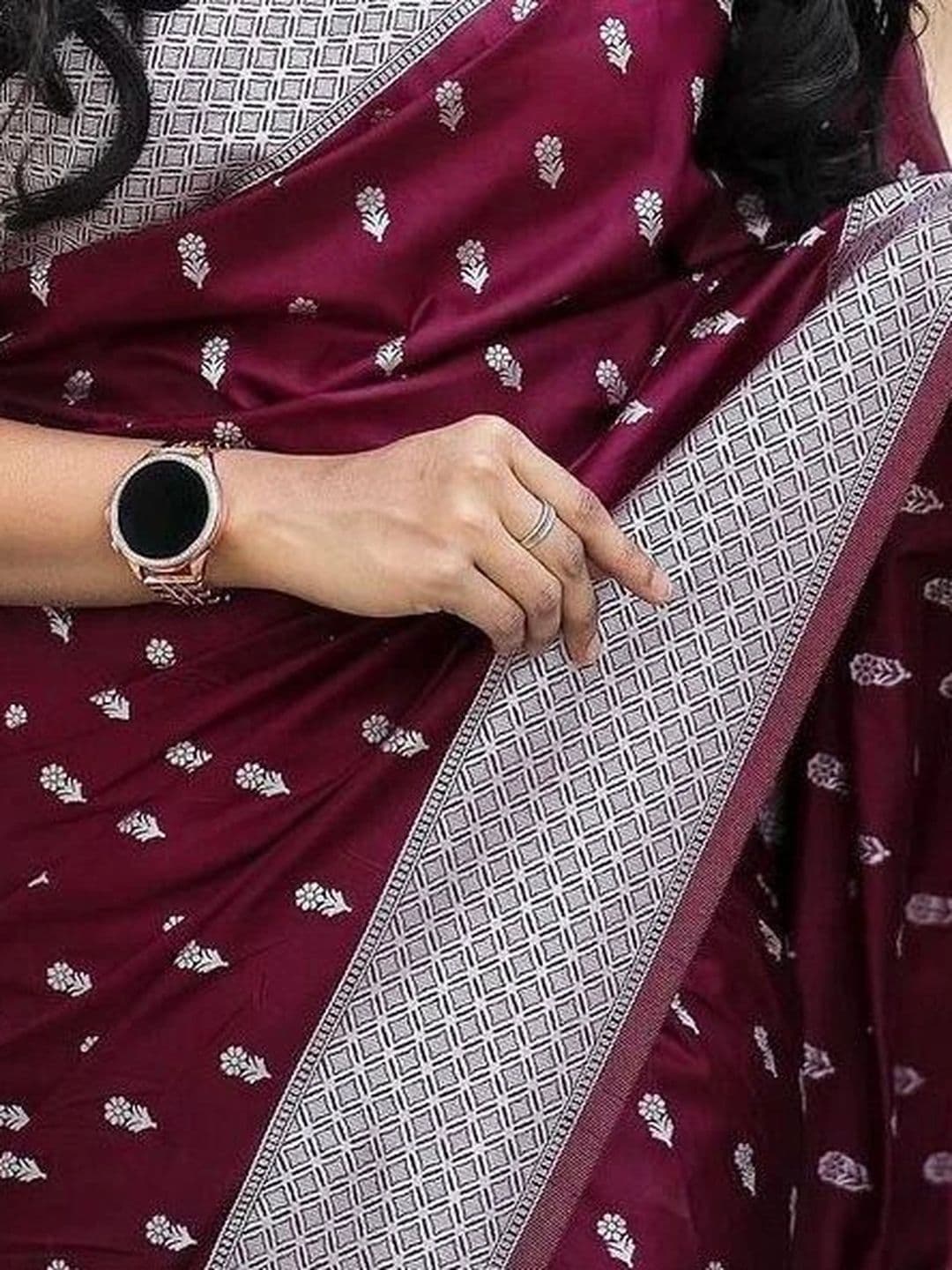 revika Woven Design Zari Art Silk Designer Kanjeevaram Saree thumbnail 2