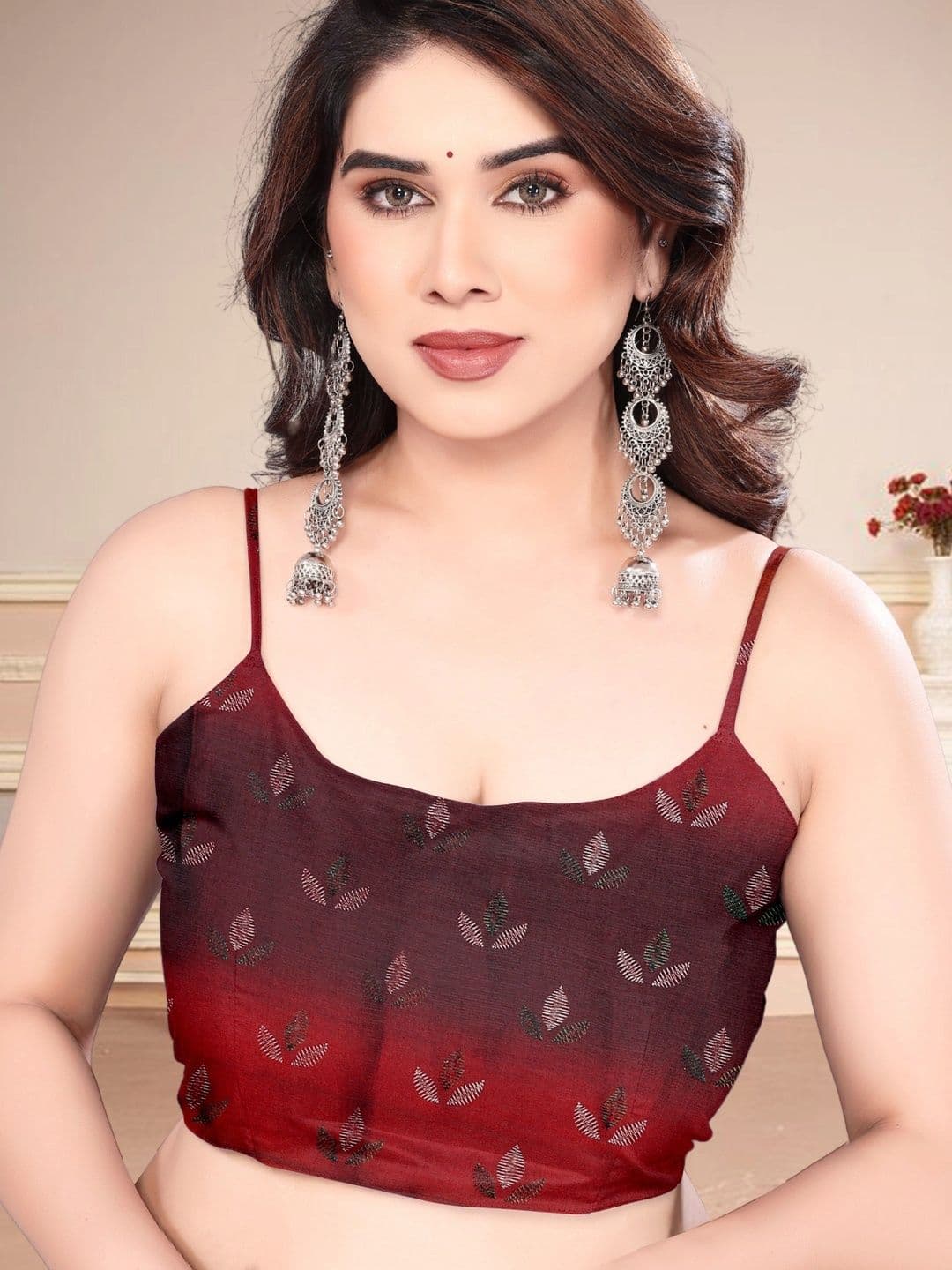 Owee Ombre Zari Pure Chiffon Designer Saree thumbnail 2