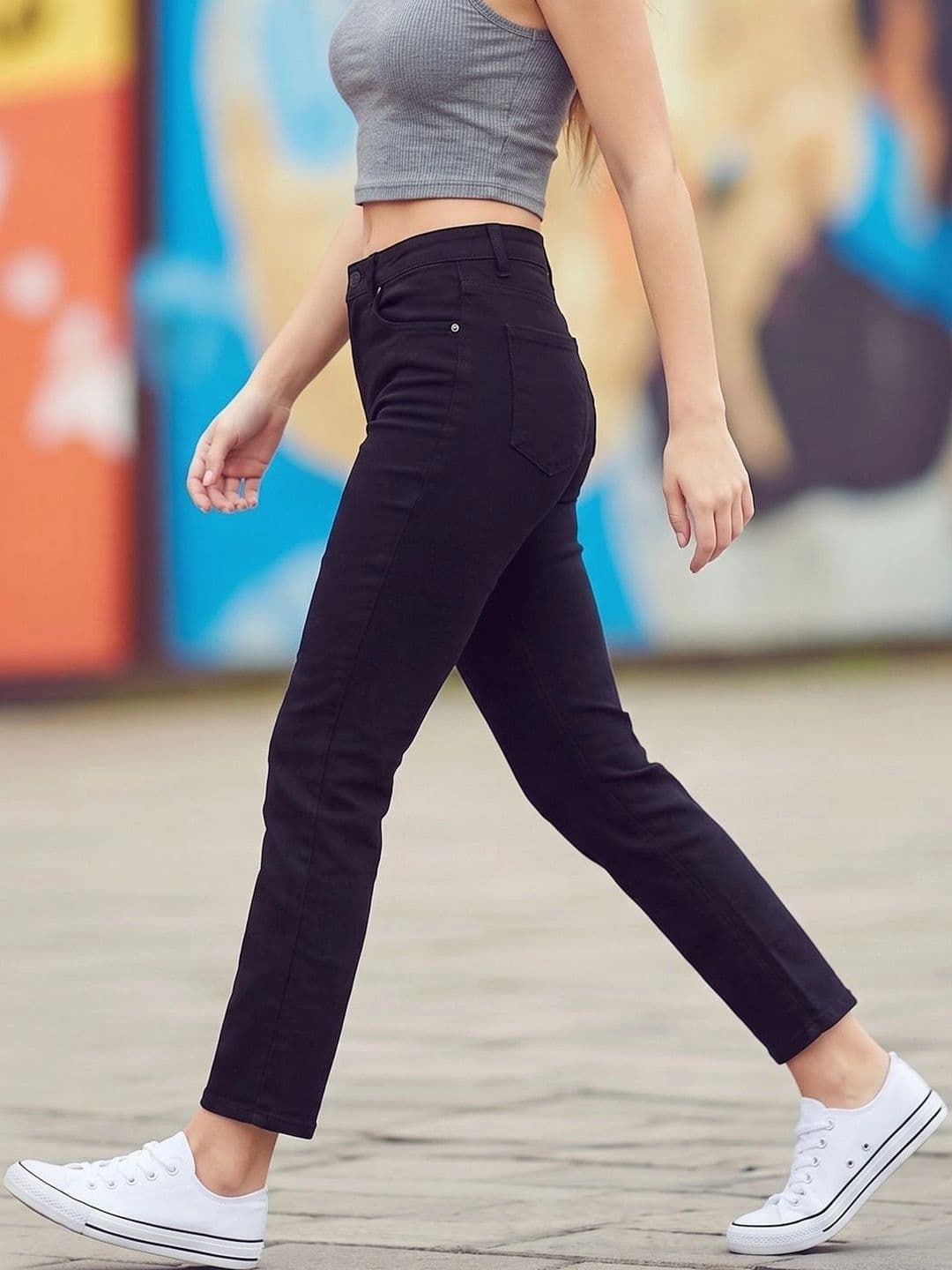 Style Quotient Women Classic Regular Fit High-Rise Stretchable Jeans thumbnail 6