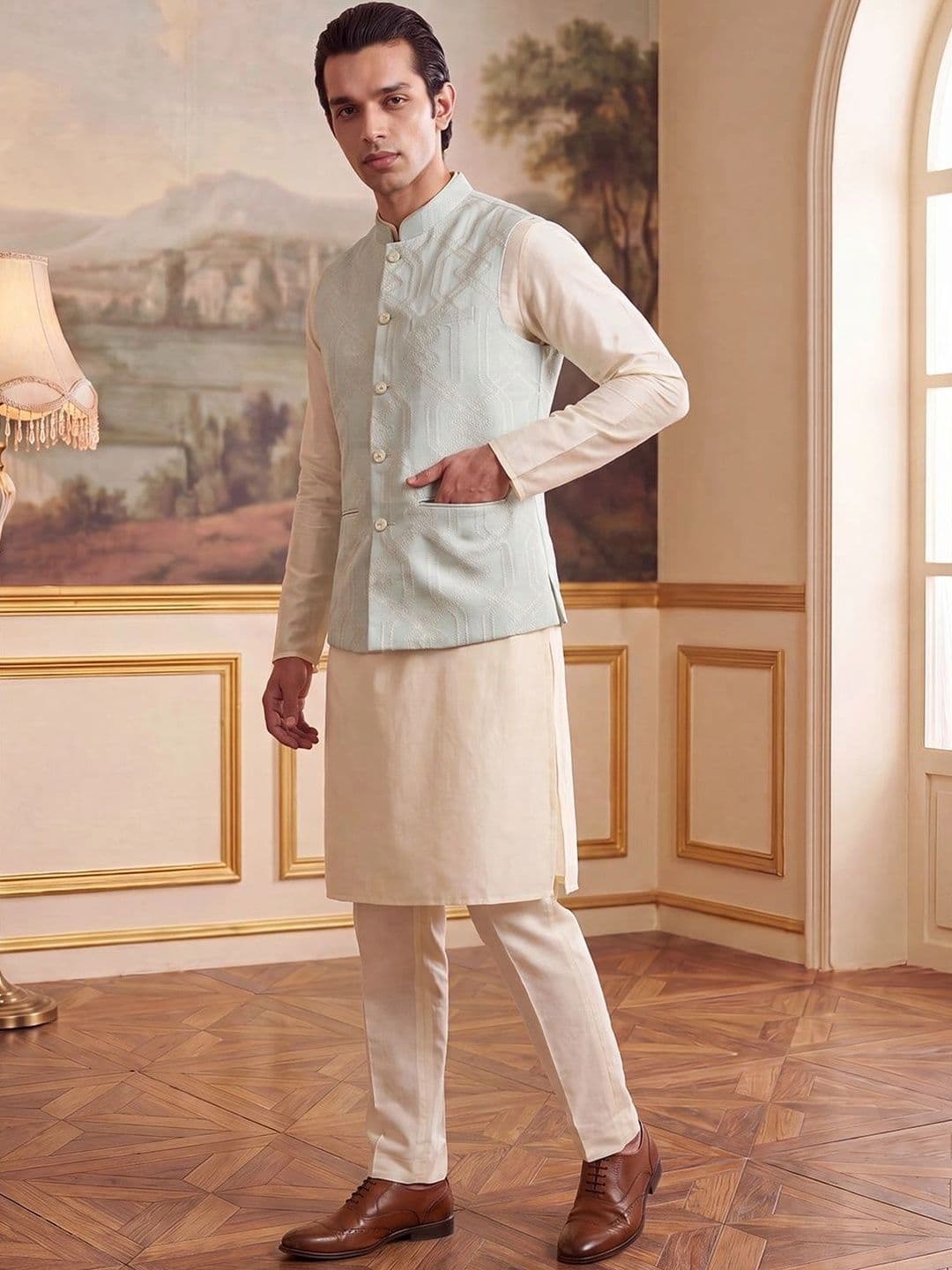 House of Pataudi Jacquard Woven Design Koti thumbnail 7