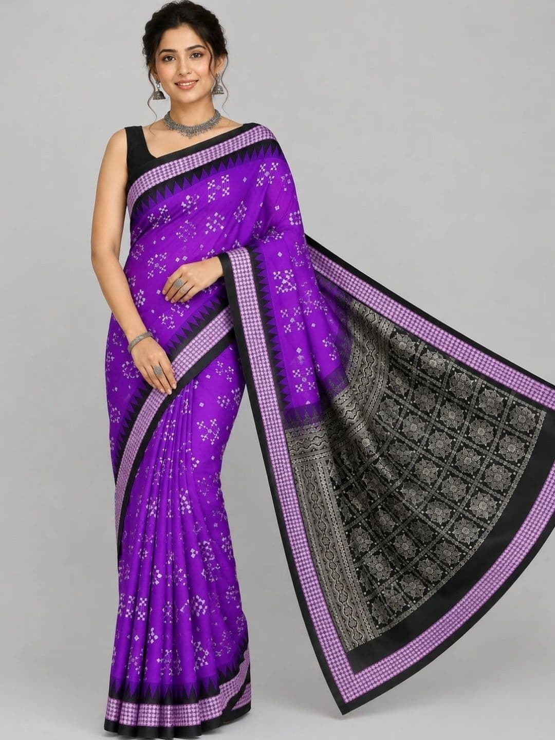 SHOPSILK Art Silk Sambalpuri Saree - view 1