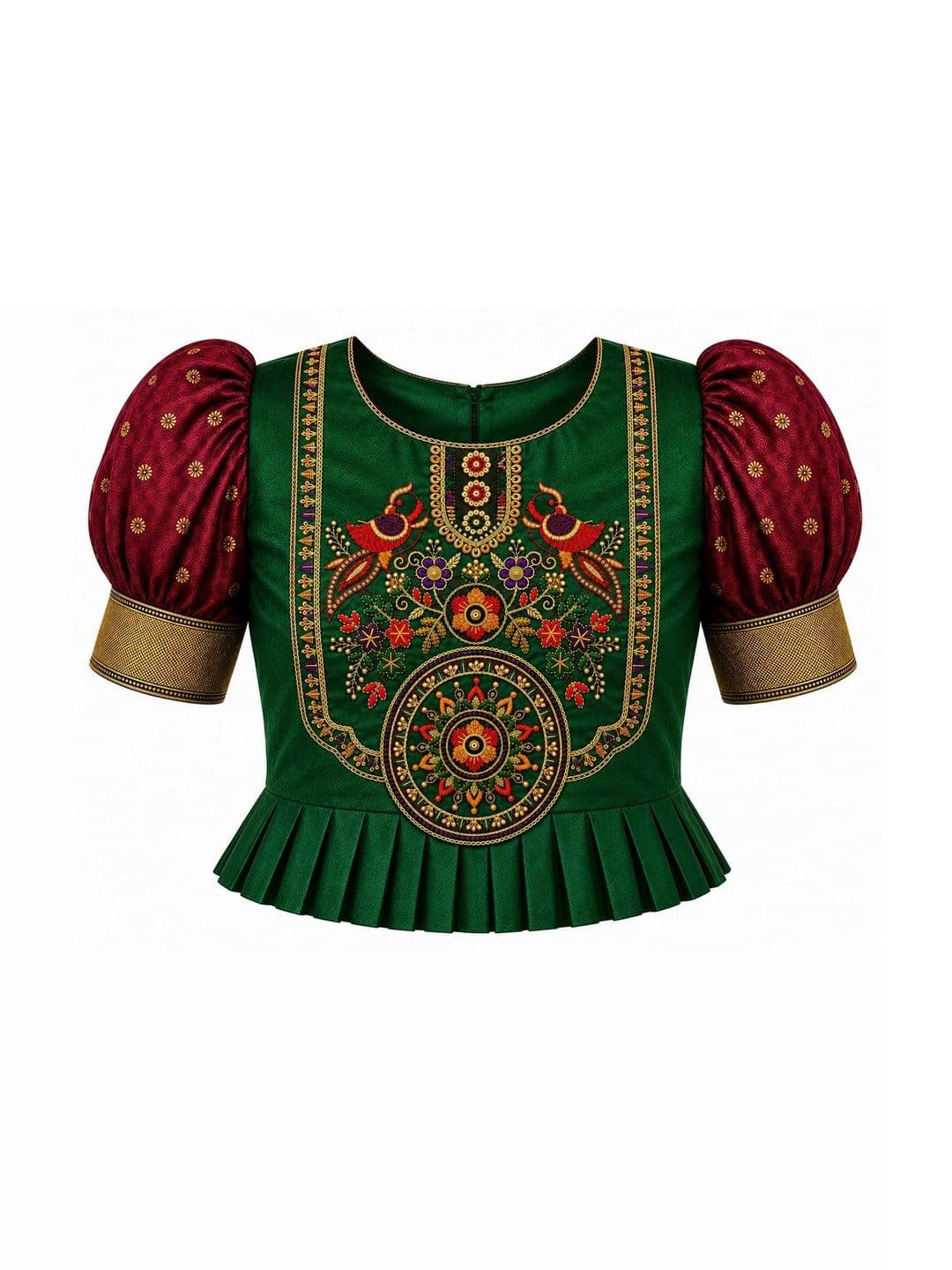 amzira Girls Embroidered Thread Work Ready to Wear Lehenga & thumbnail 4