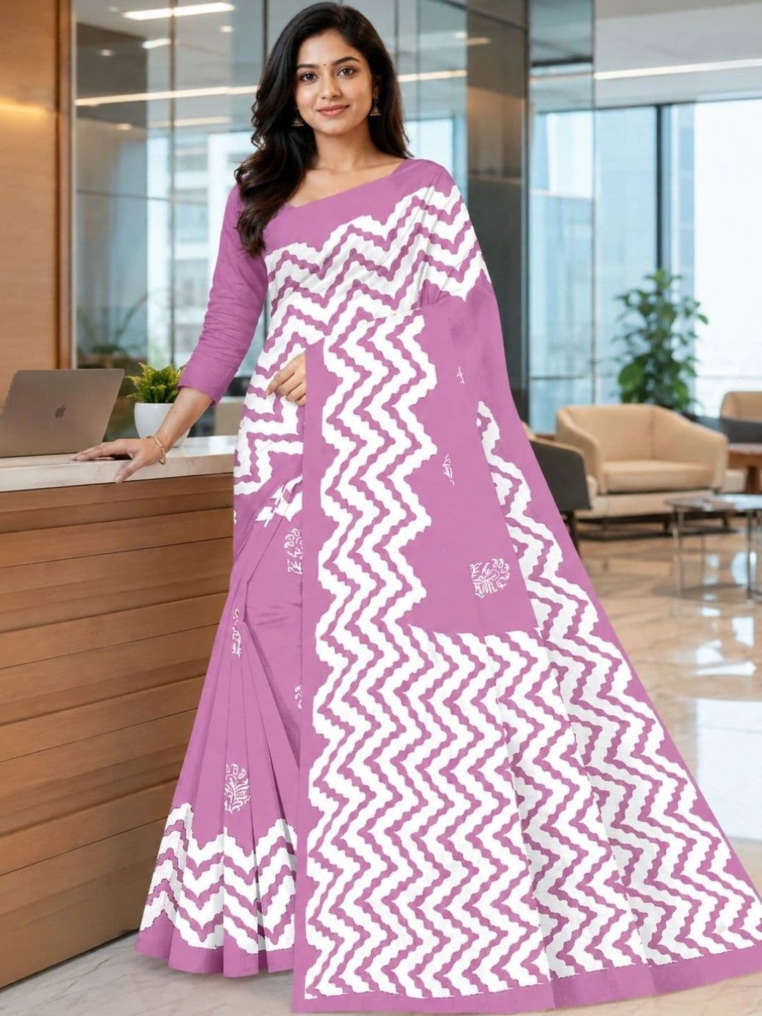 Karishma Pure Cotton Bandhani Saree thumbnail 2