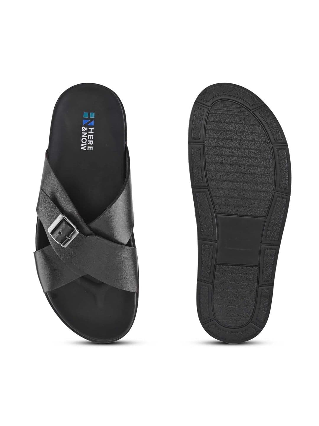 HERE&NOW Men Leather Comfort Sandals thumbnail 3