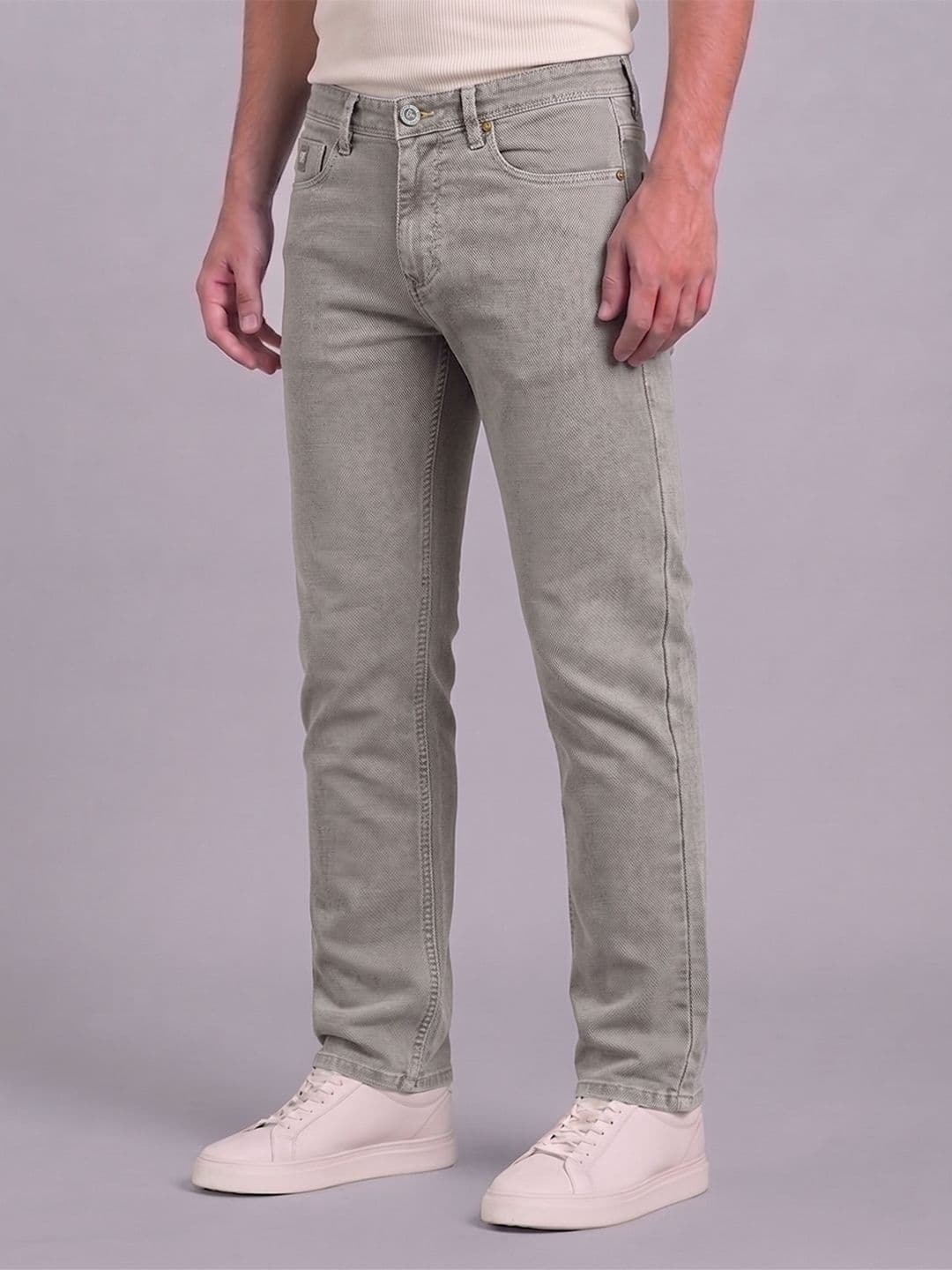THUNDER JEANS Men Slim Fit Mid-Rise Stretchable Jeans - view 1