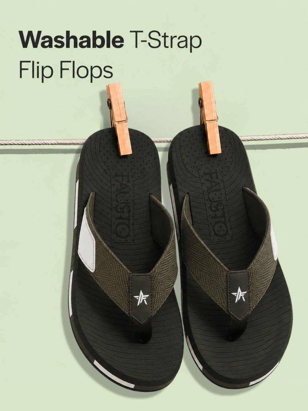 FAUSTO Men Colourblocked Thong Flip-Flops thumbnail 3