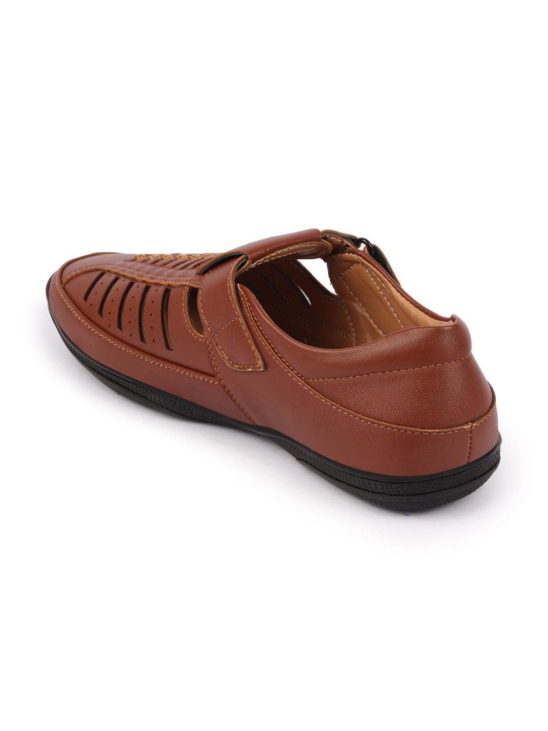 FAUSTO Men Tan Fisherman Sandals thumbnail 7
