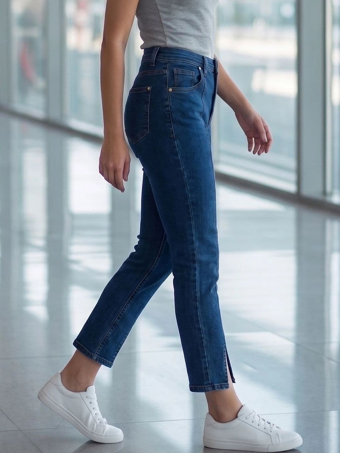 Style Quotient Women Classic High-Rise Light Fade Stretchable Jeans thumbnail 6