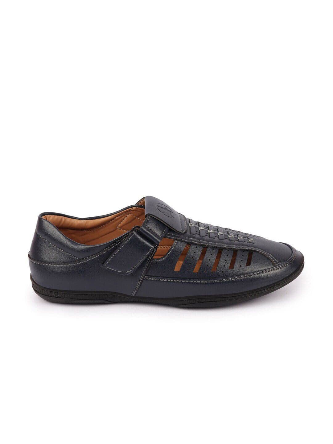 FAUSTO Men Blue PU Comfort Sandals thumbnail 7
