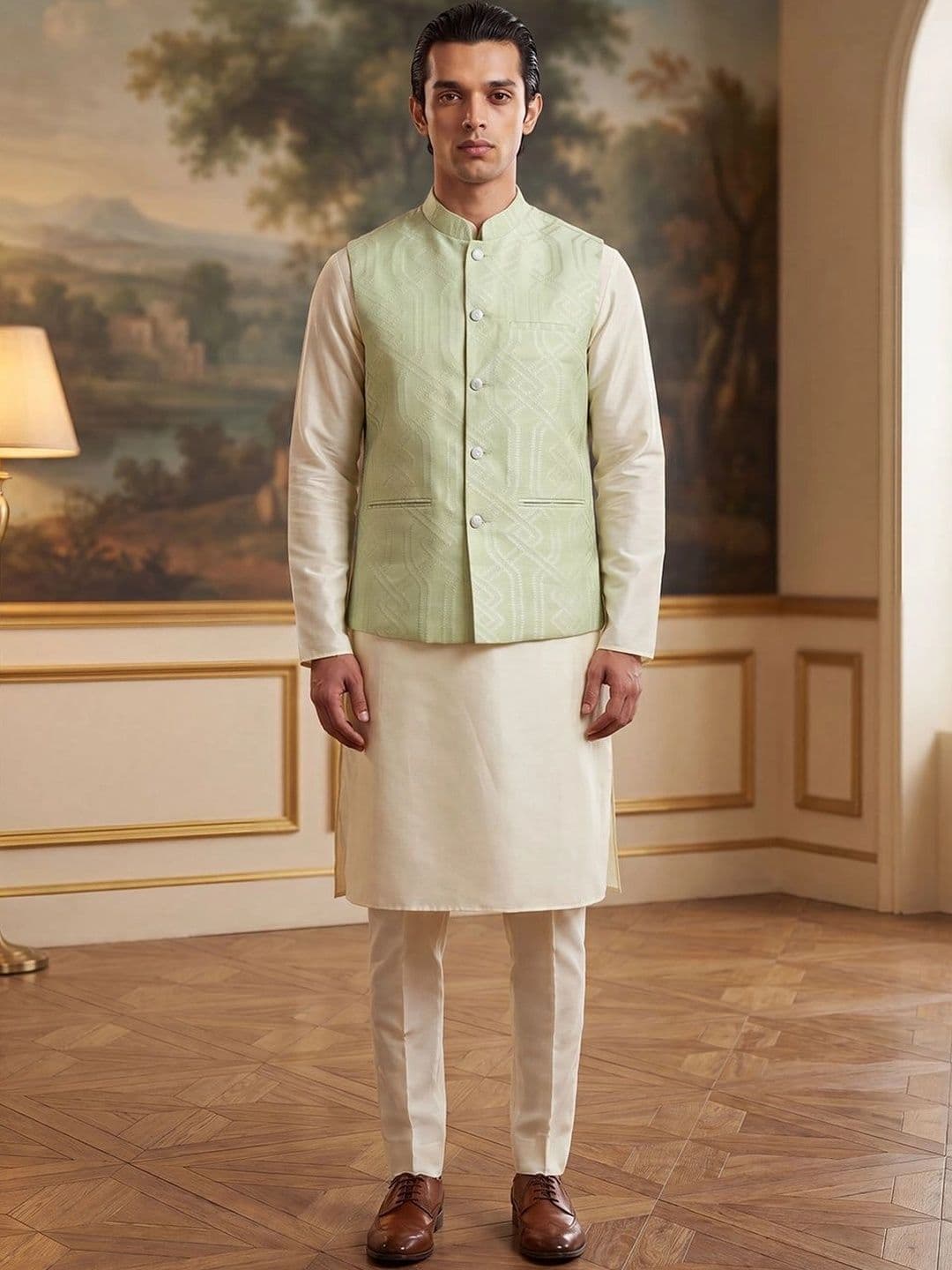 House of Pataudi Jacquard Woven Design Koti thumbnail 3
