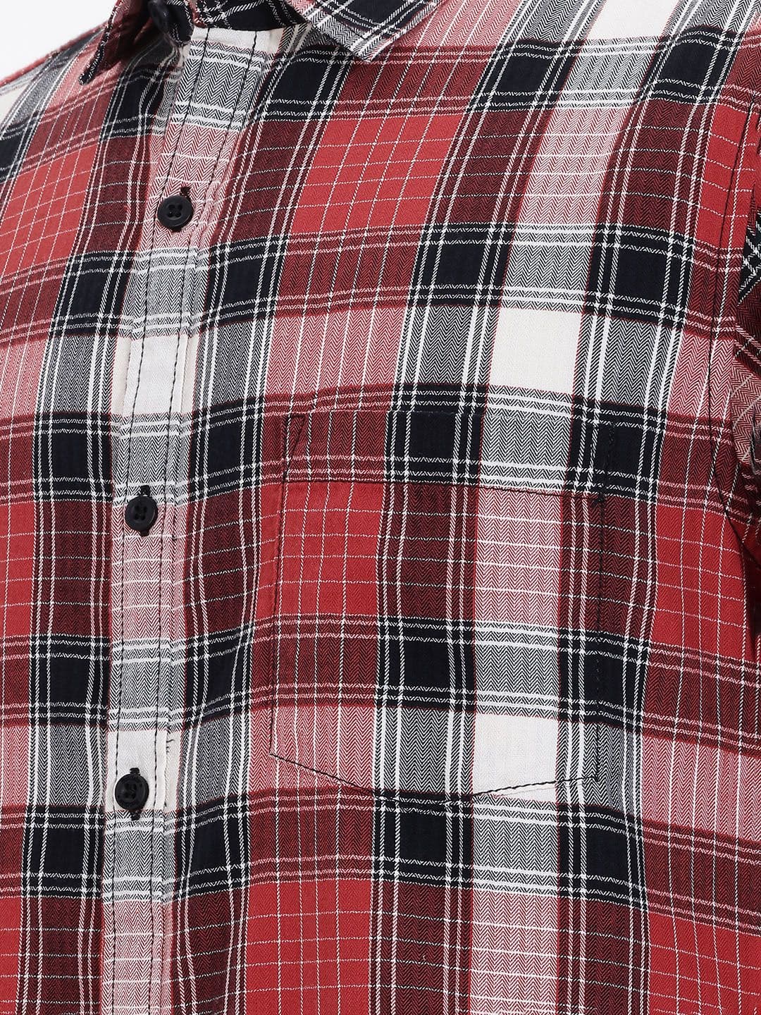 Roadster Life Co. Textured Weave Checked Shirt thumbnail 4