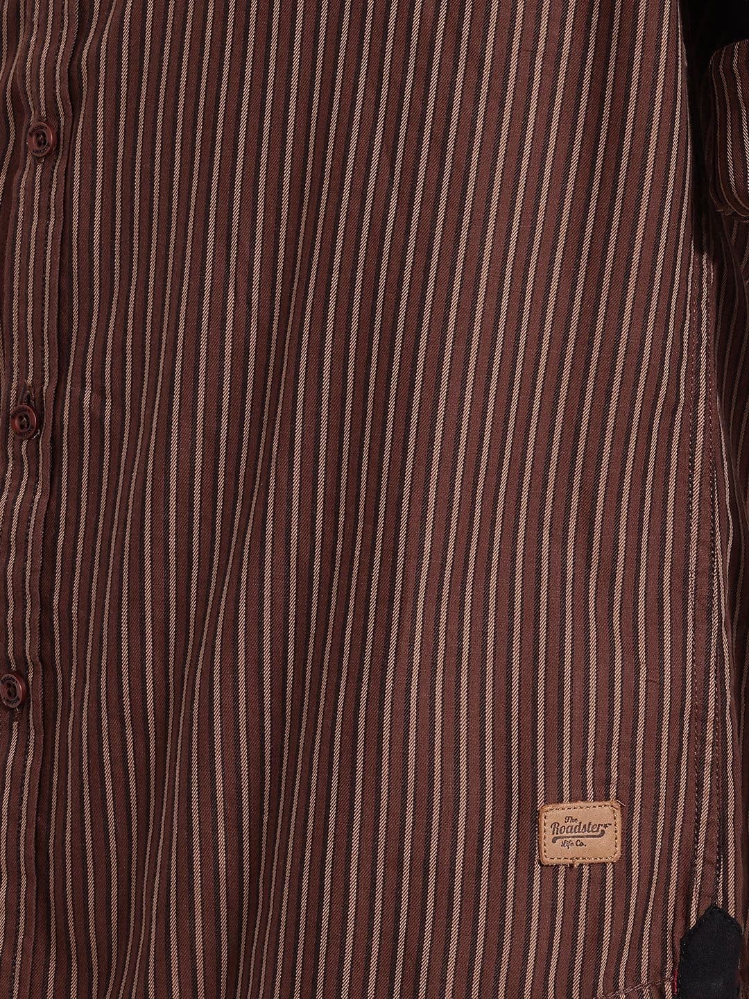 Roadster Life Co. Soft Touch Striped Casual Shirt thumbnail 6