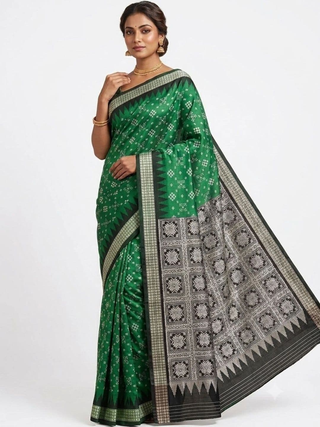 SHOPSILK Art Silk Sambalpuri Saree - view 1