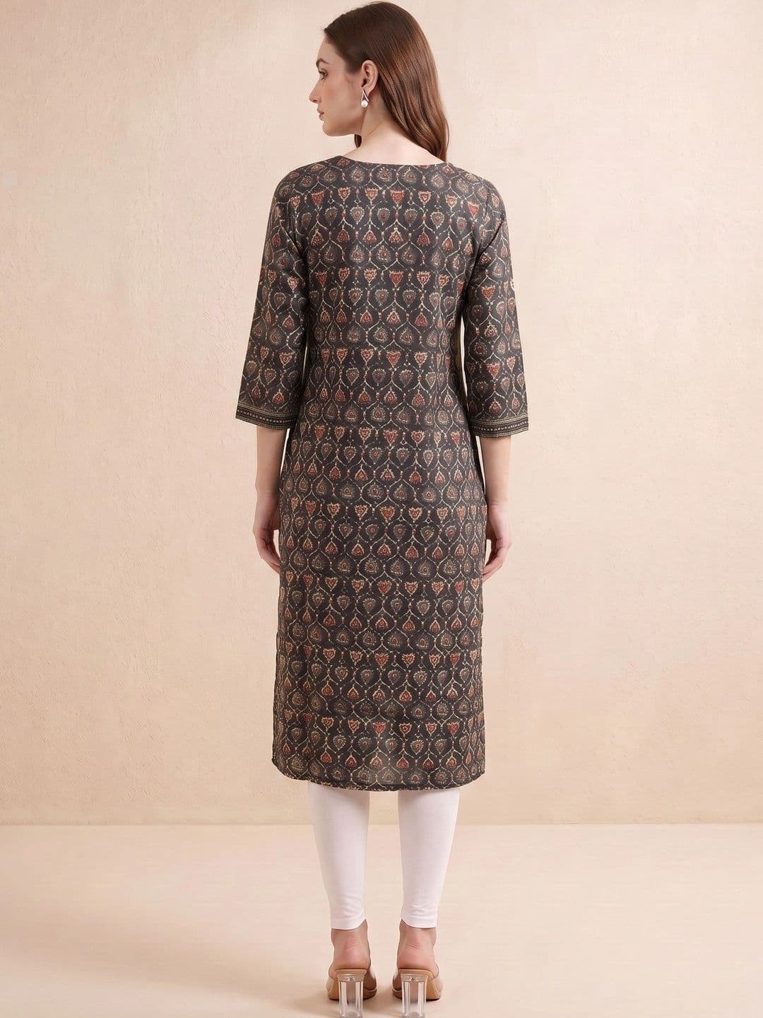 COTTON CULTURE Women Ethnic Motifs Printed Indie Prints Kurta thumbnail 4