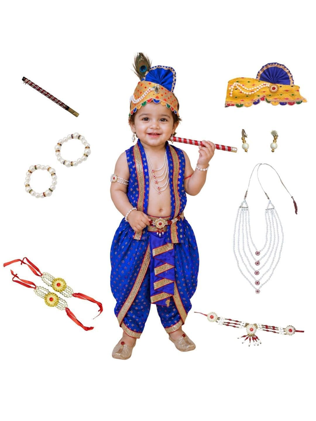 Kaku Fancy dresses Unisex Kids Embellished Top with Dhoti Pants - view 1