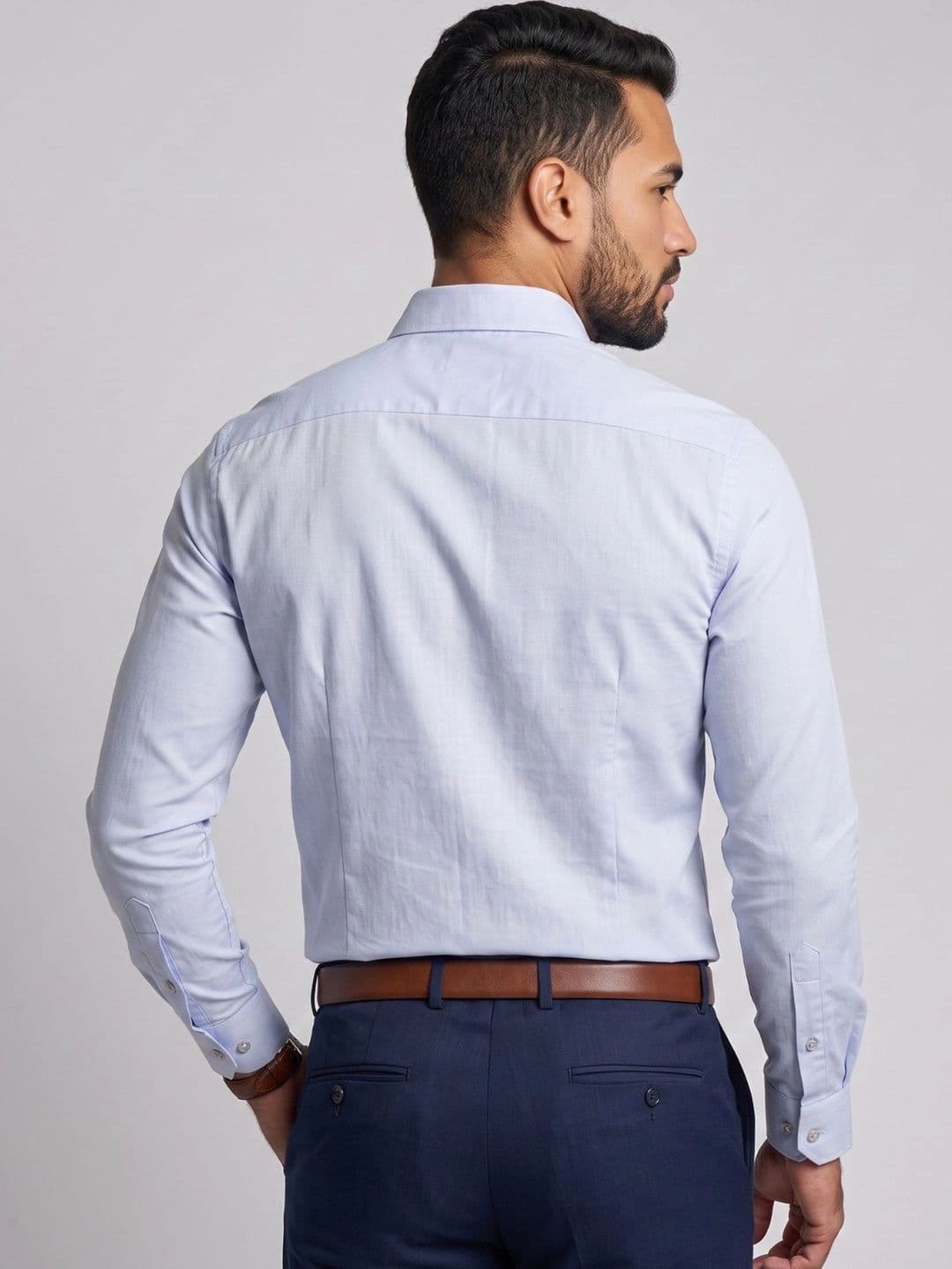 U.S. PITCHERS Men Modern Slim Fit Formal Shirt thumbnail 7