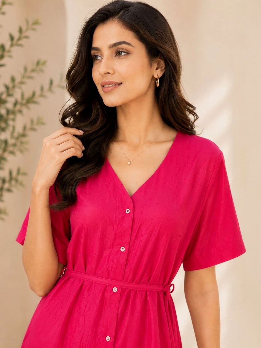 KALINI Women Regular Kurta with Trousers thumbnail 2