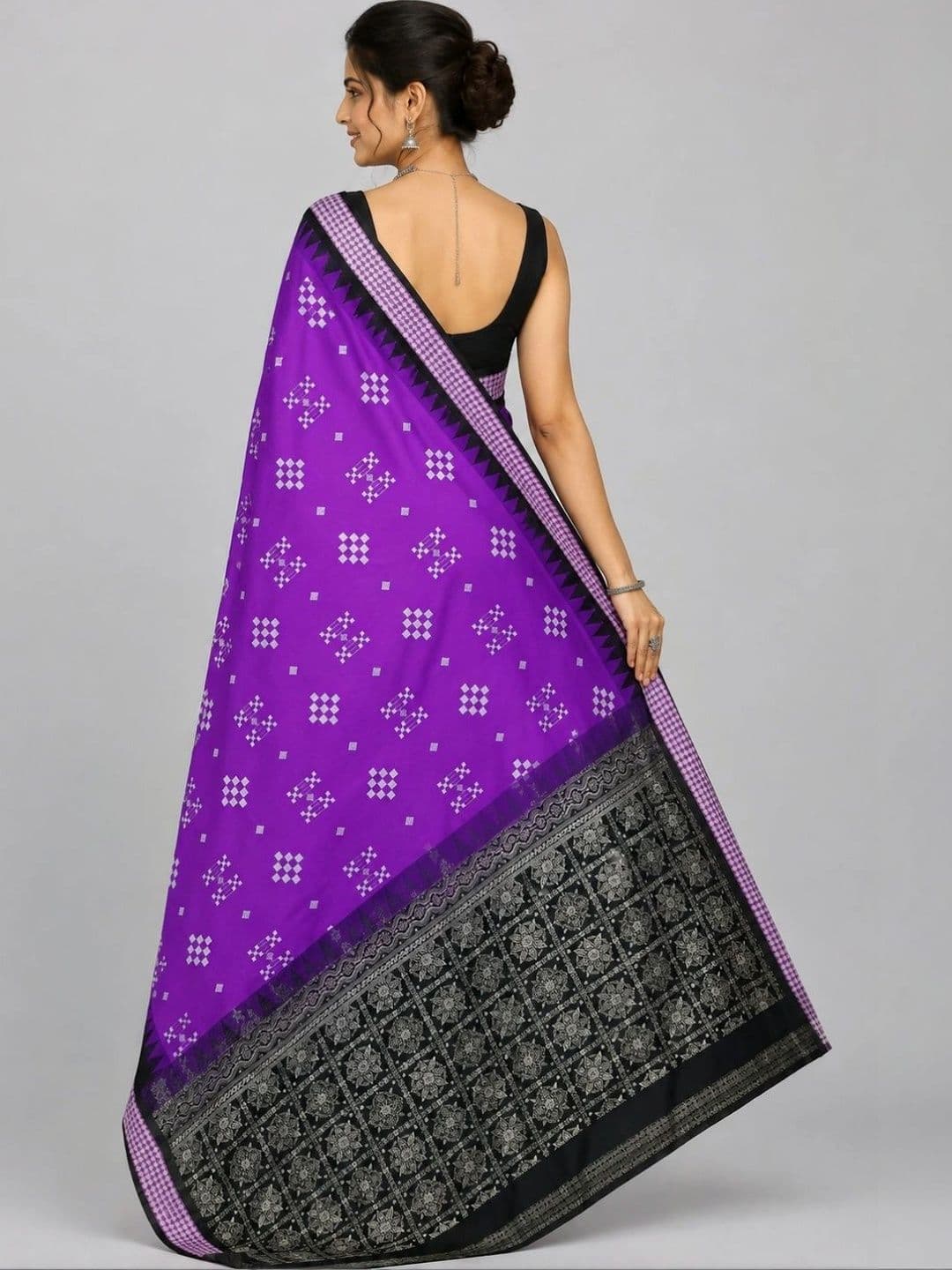SHOPSILK Woven Design Zari Art Silk Sambalpuri Saree thumbnail 2
