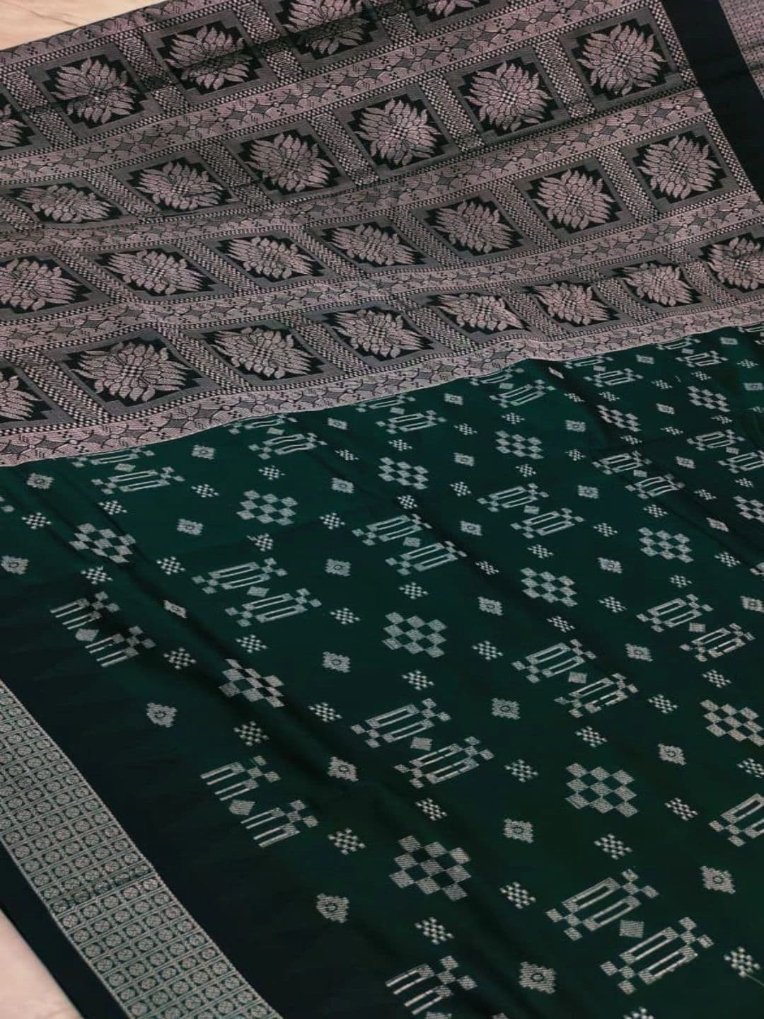 SHOPSILK Woven Design Zari Art Silk Sambalpuri Saree thumbnail 4
