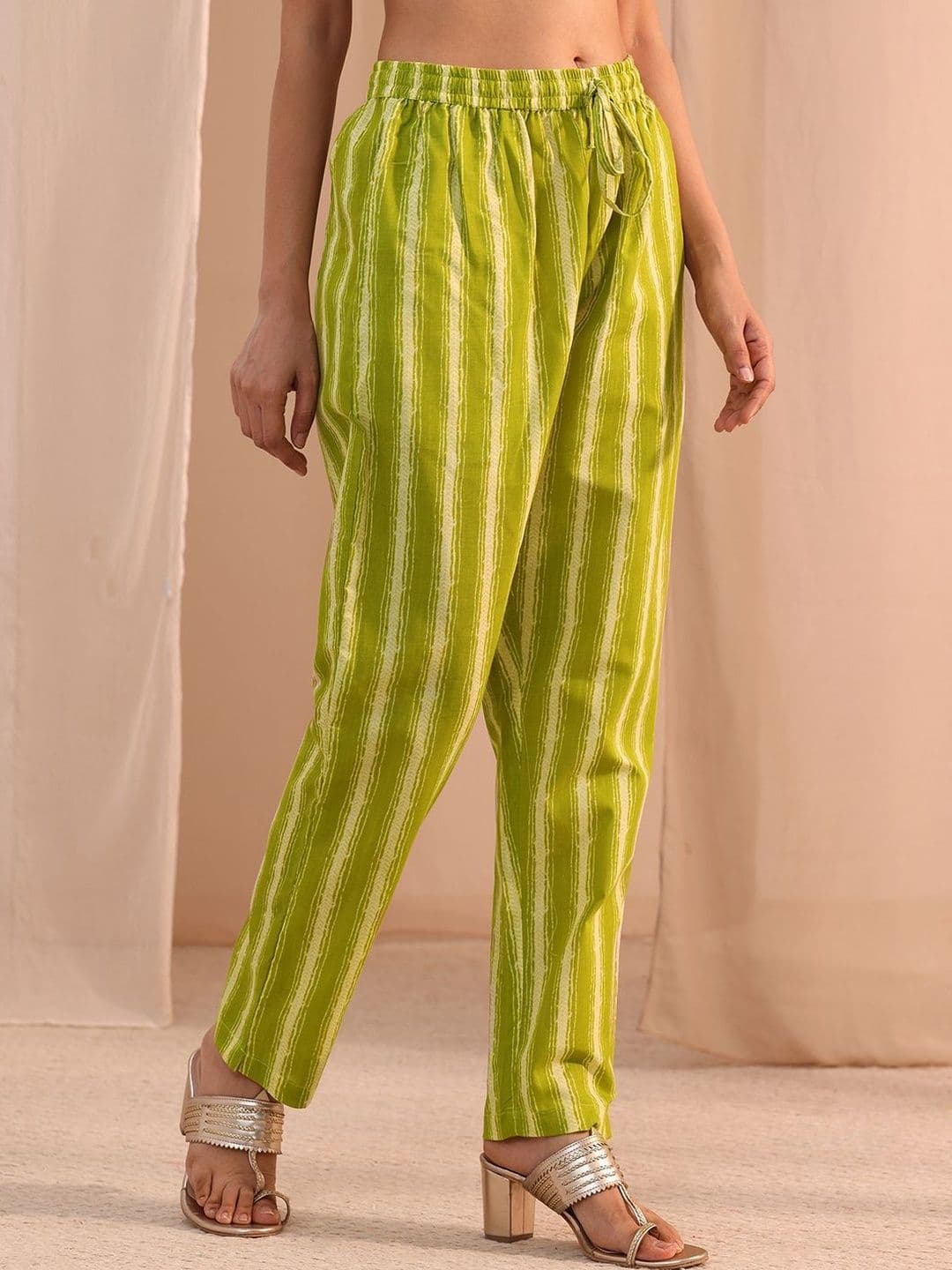 Gerua By Libas Women Ethnic Motifs Printed Regular Mirror Work Kurta with Trousers & With Dupatta thumbnail 5