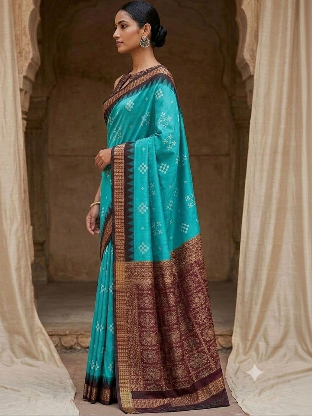 SHOPSILK Art Silk Sambalpuri Saree thumbnail 5