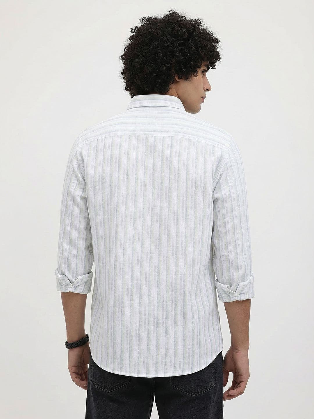 Roadster Life Co.Cotton Linen Striped Shirt thumbnail 5